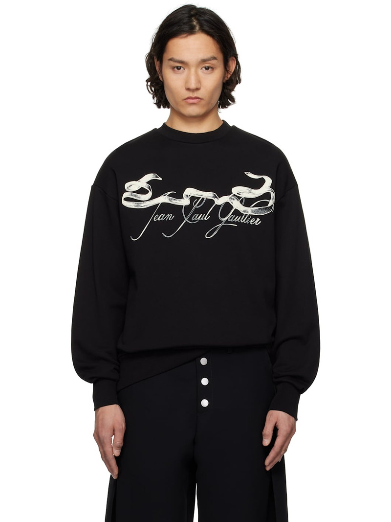 Black 'The Tattoo Ruban' Sweatshirt 1