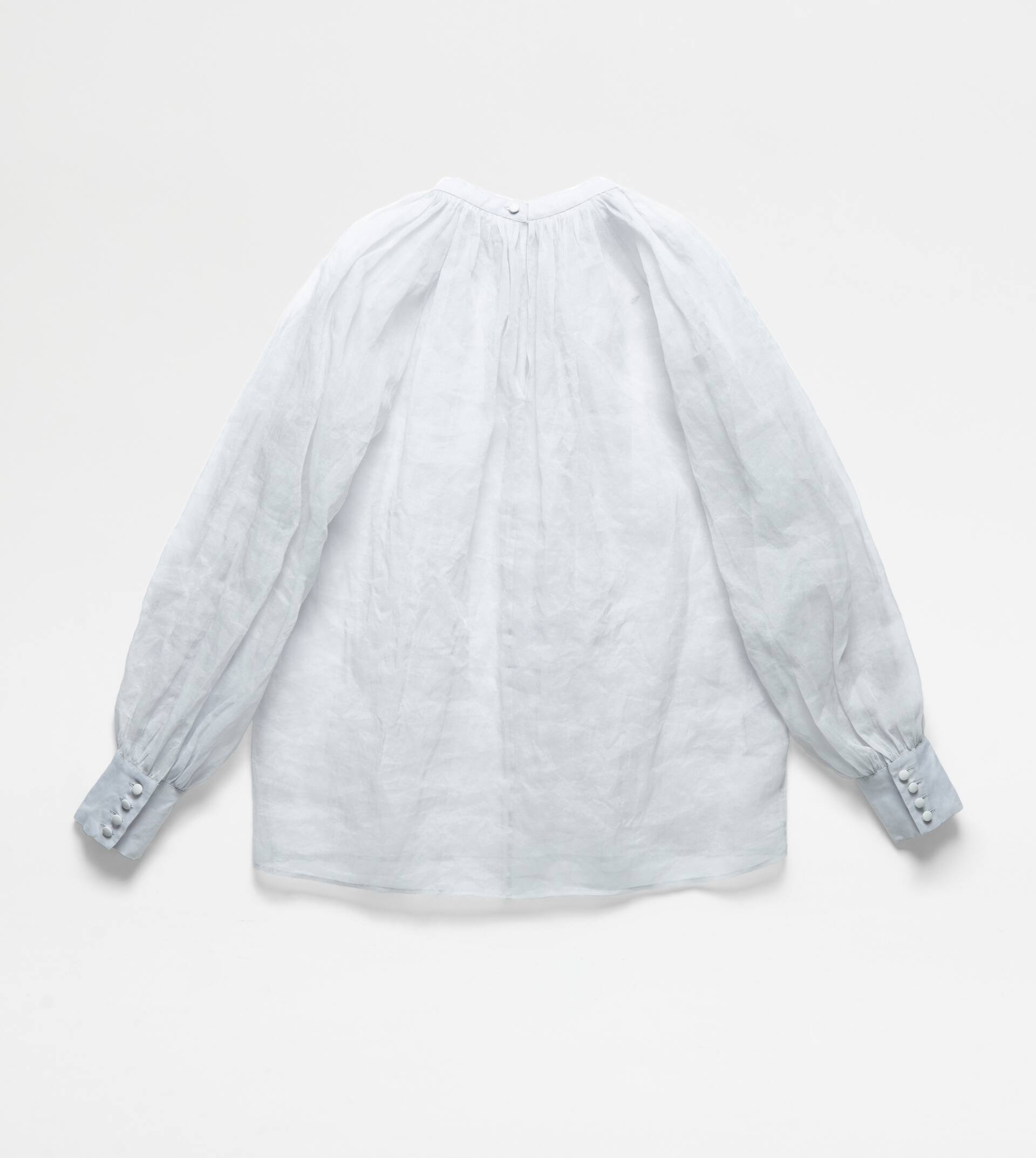 BLOUSE IN ORGANZA - WHITE - 7