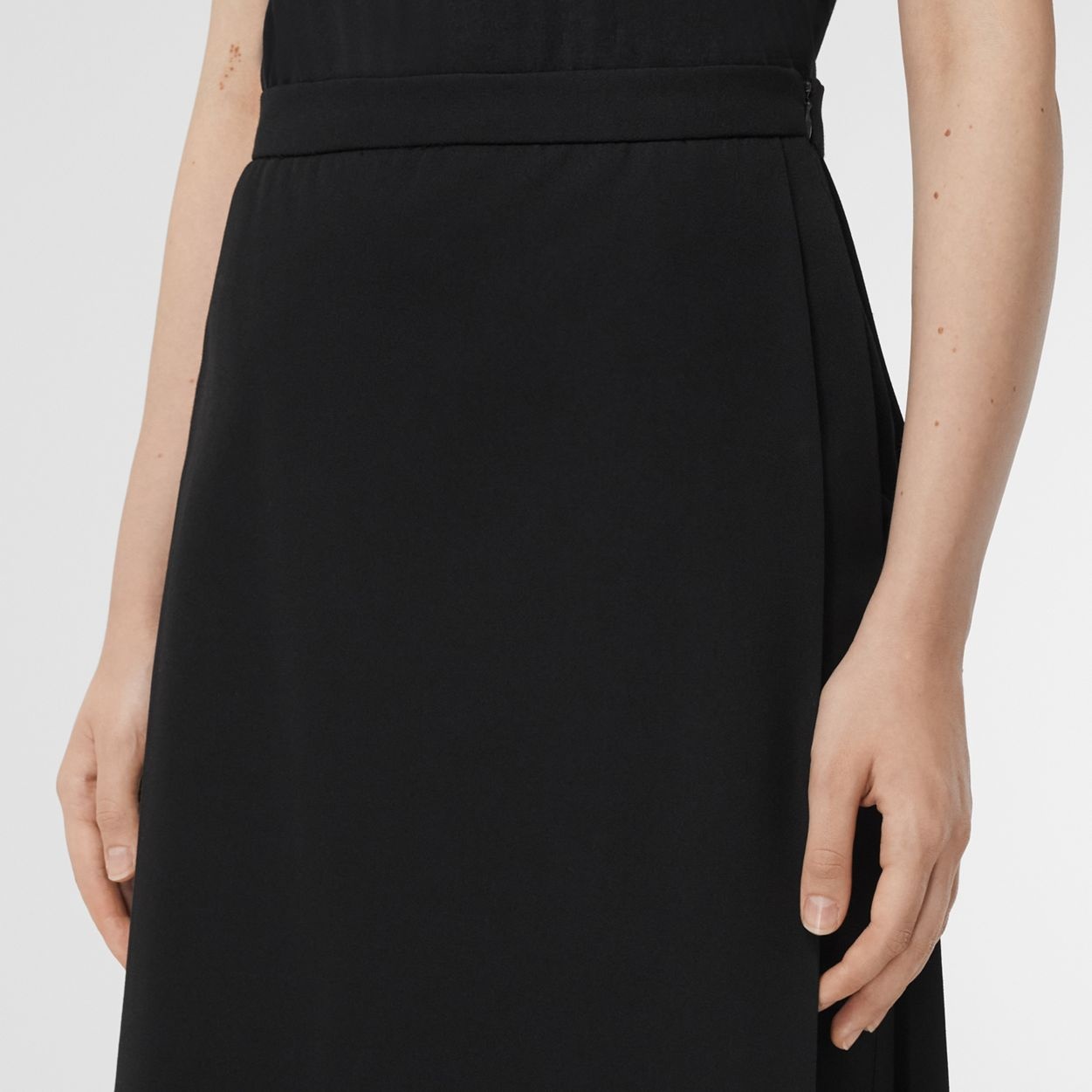 Grain de Poudre Wool Floor-length Skirt - 4