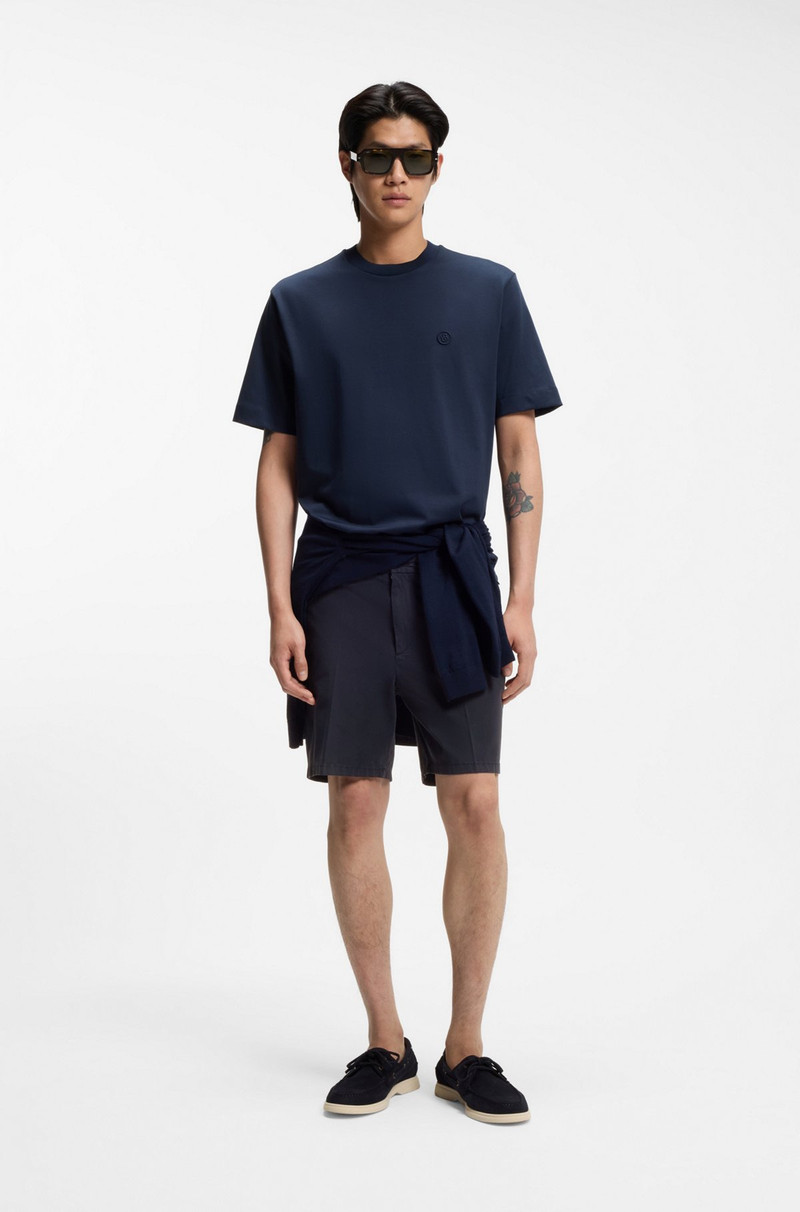 BOSS MODERN-FIT SHORTS IN STRETCH-COTTON TWILL outlook