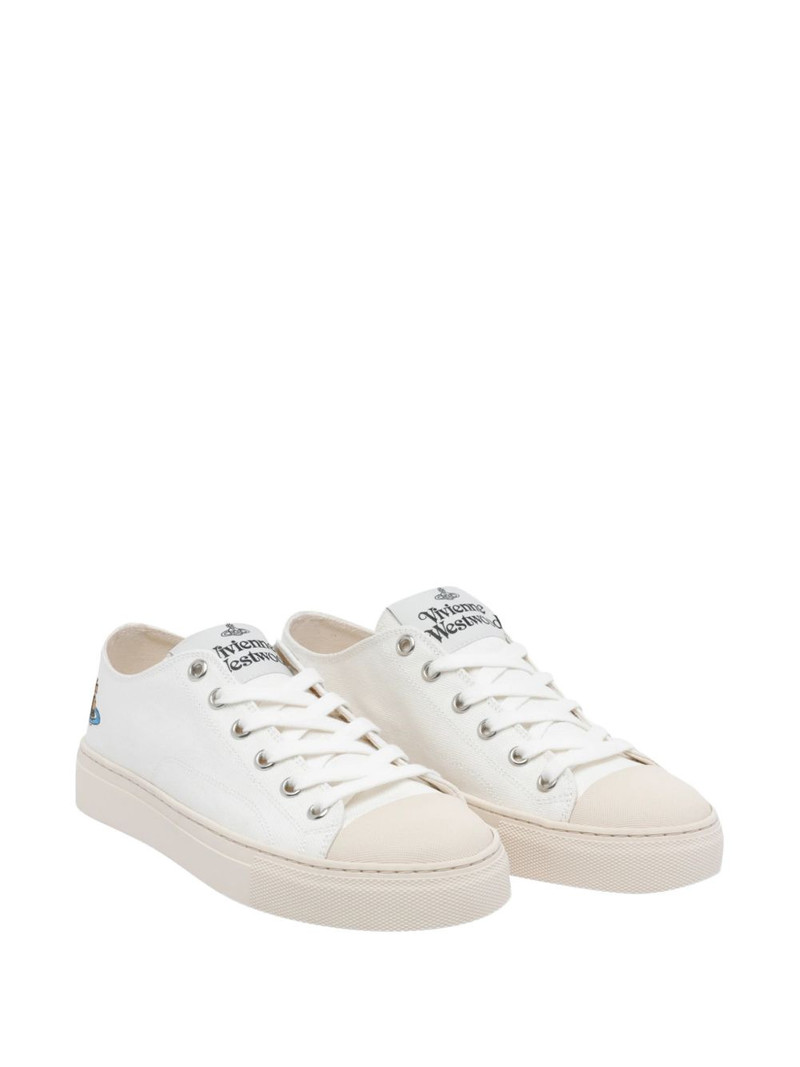 Vivienne Westwood Plimsoll Orb-embroidered sneakers outlook