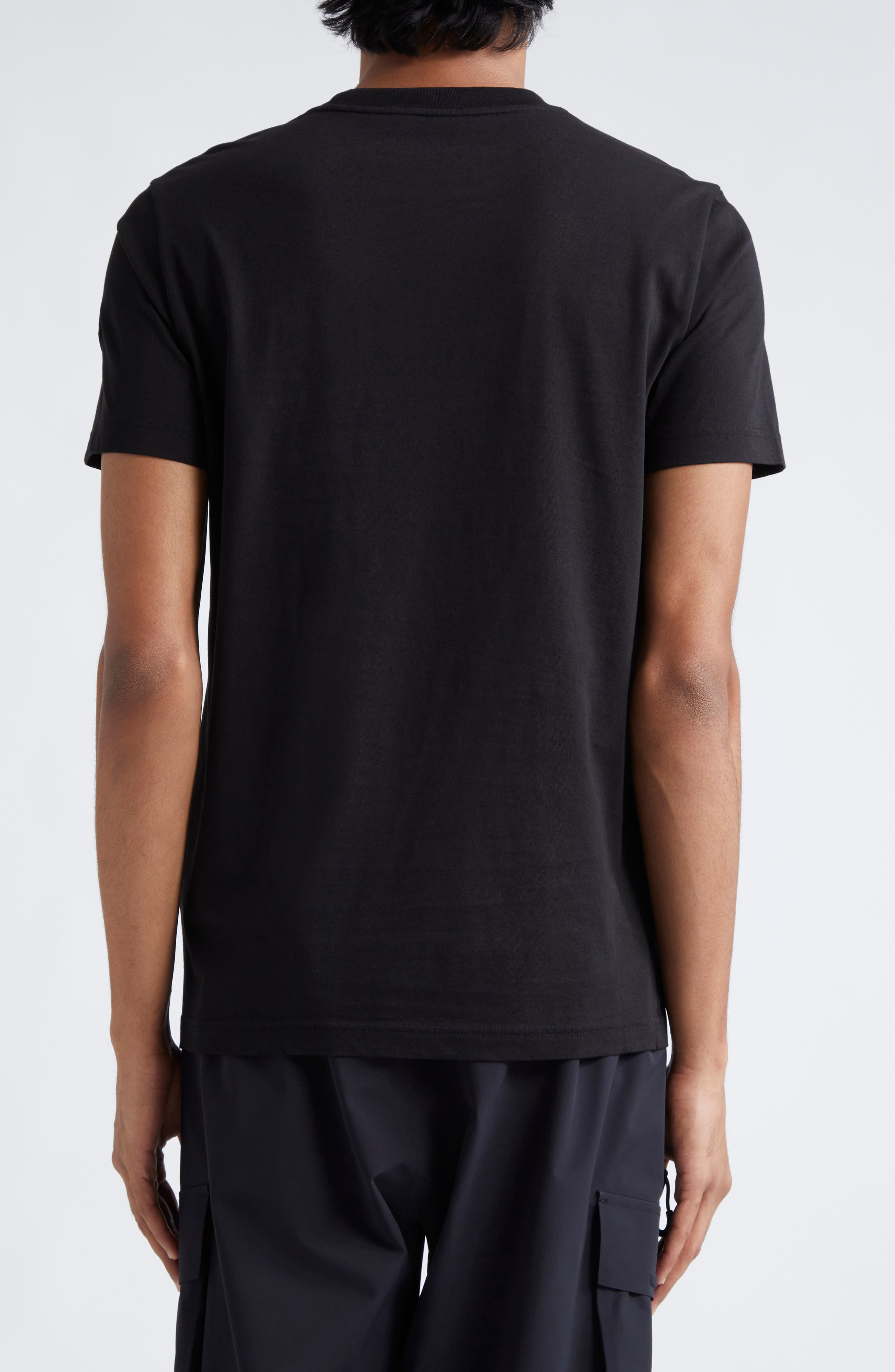 Moncler Cotton Logo Graphic T-Shirt in Black at Nordstrom - 2