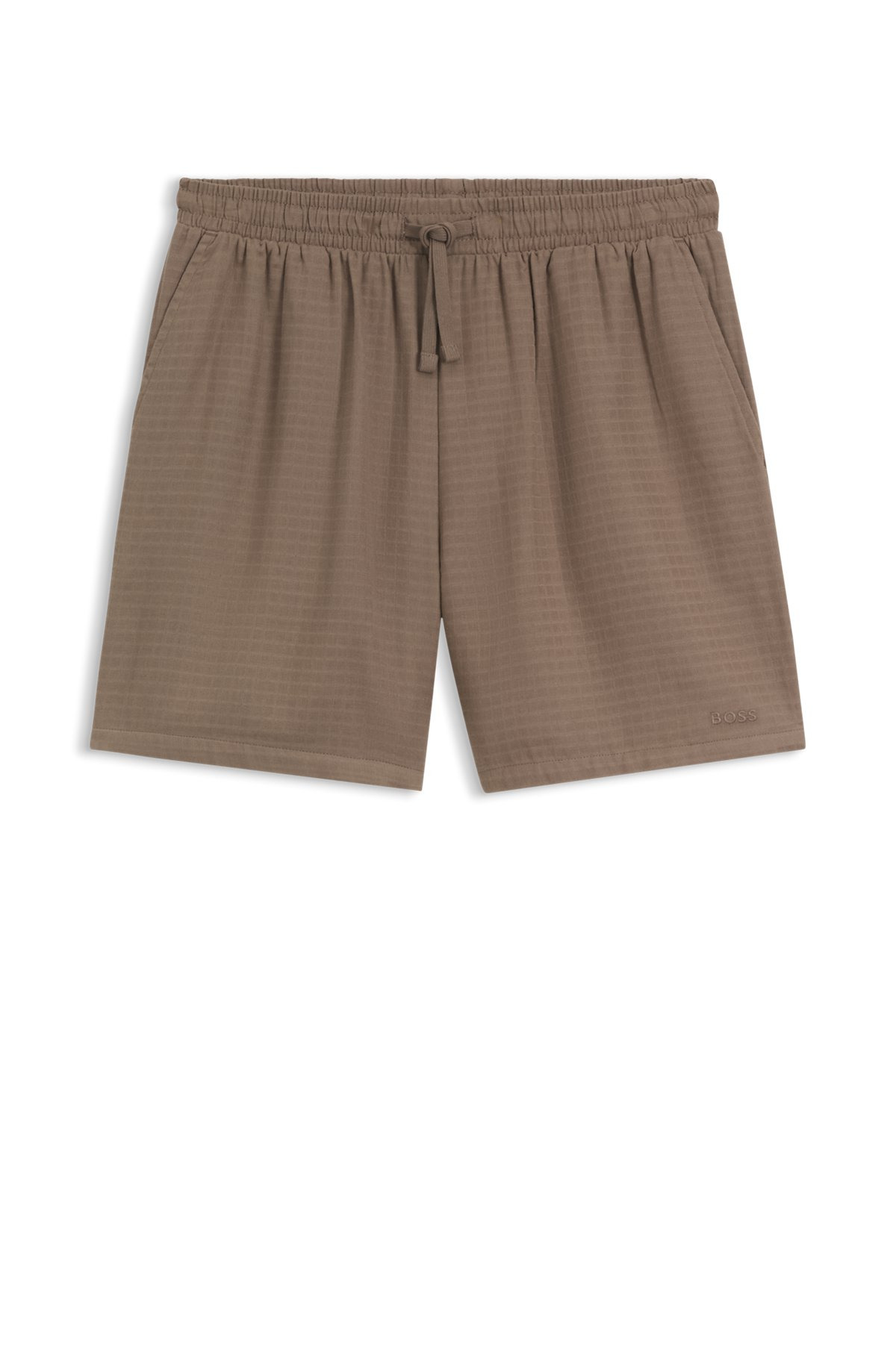 SWIM SHORTS IN COTTON MUSLIN - 1