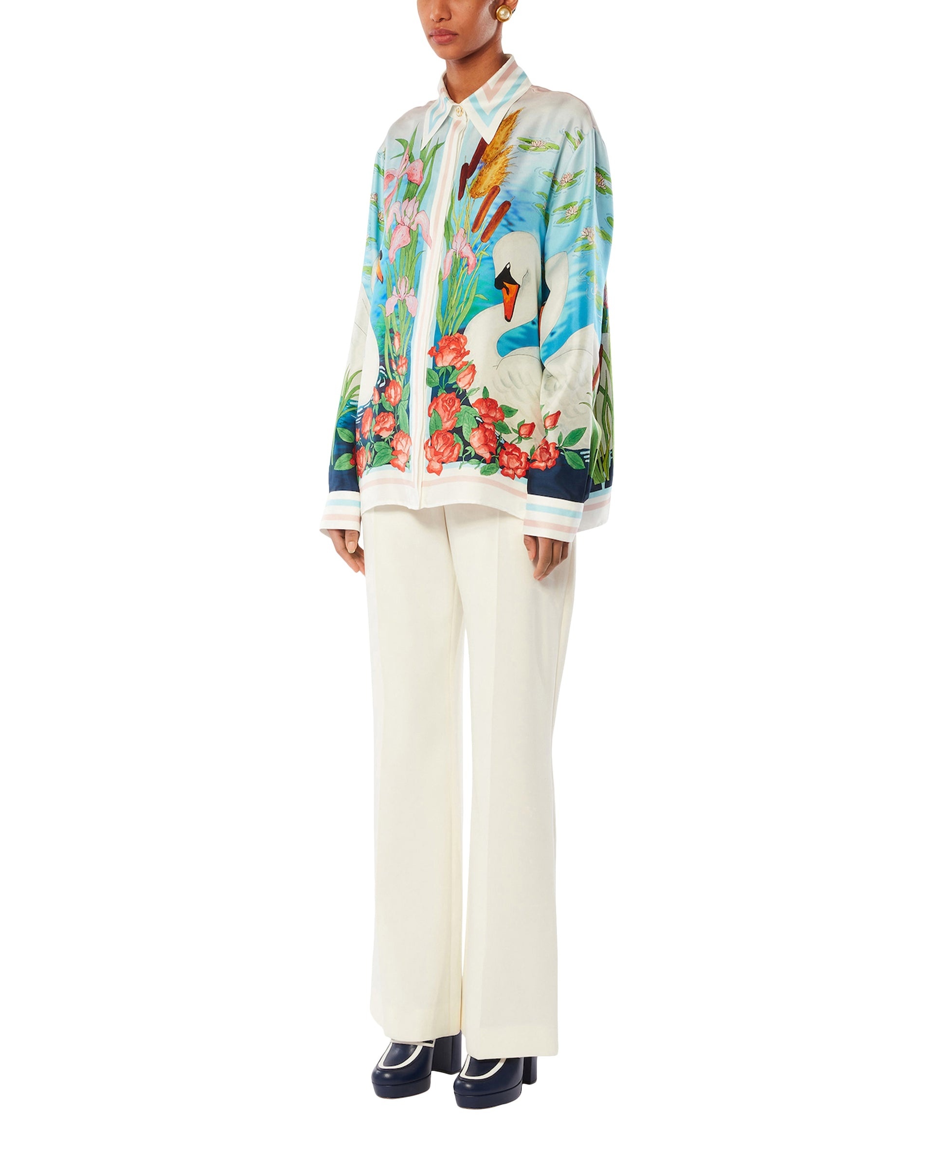 Le Lac Tranquille Silk Shirt - 5