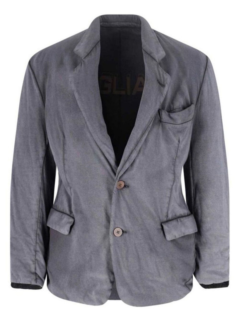 two-button padded blazer 1