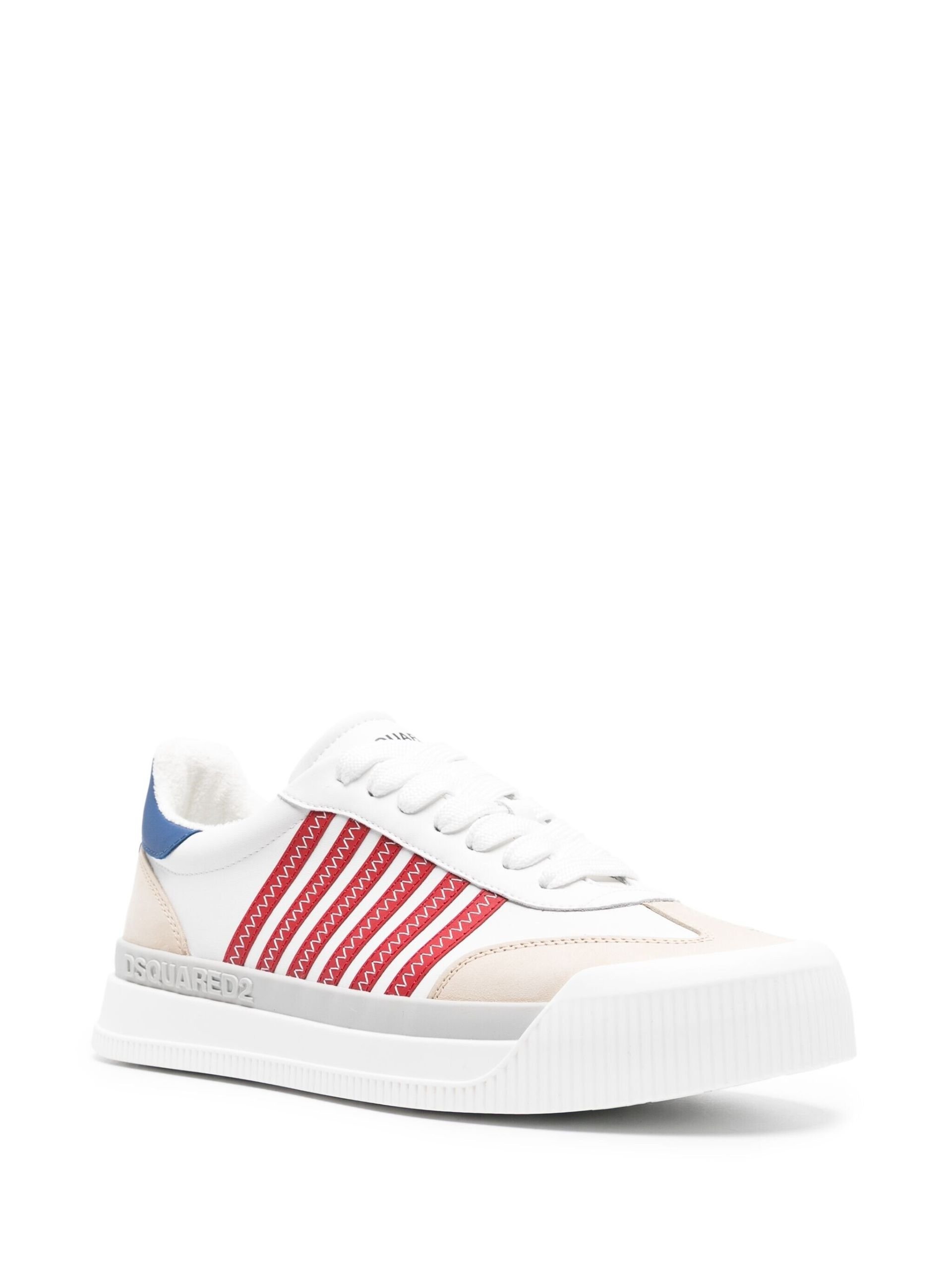 White New Jersey Leather Sneakers - 2