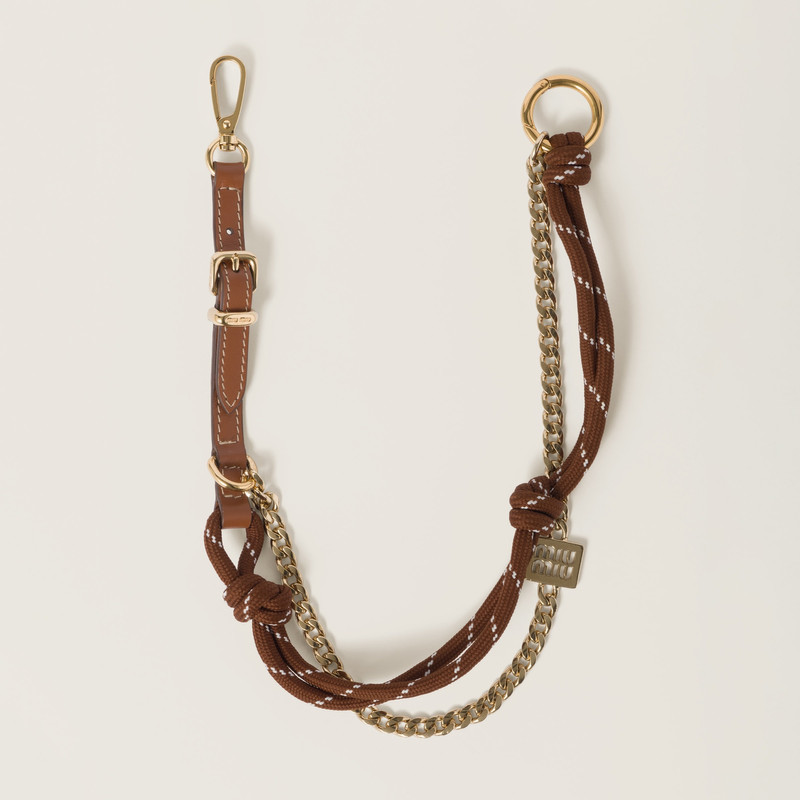 Leather, cord, and metal trick 1