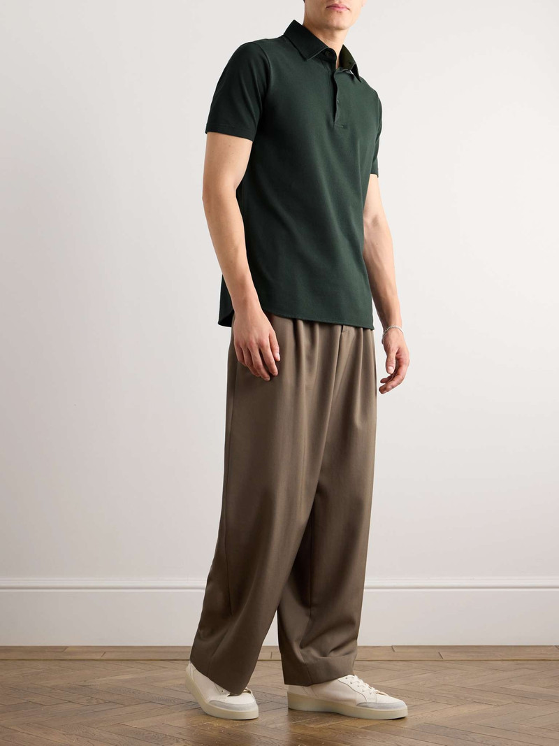 Loro Piana Cotton-Piqué Polo Shirt outlook