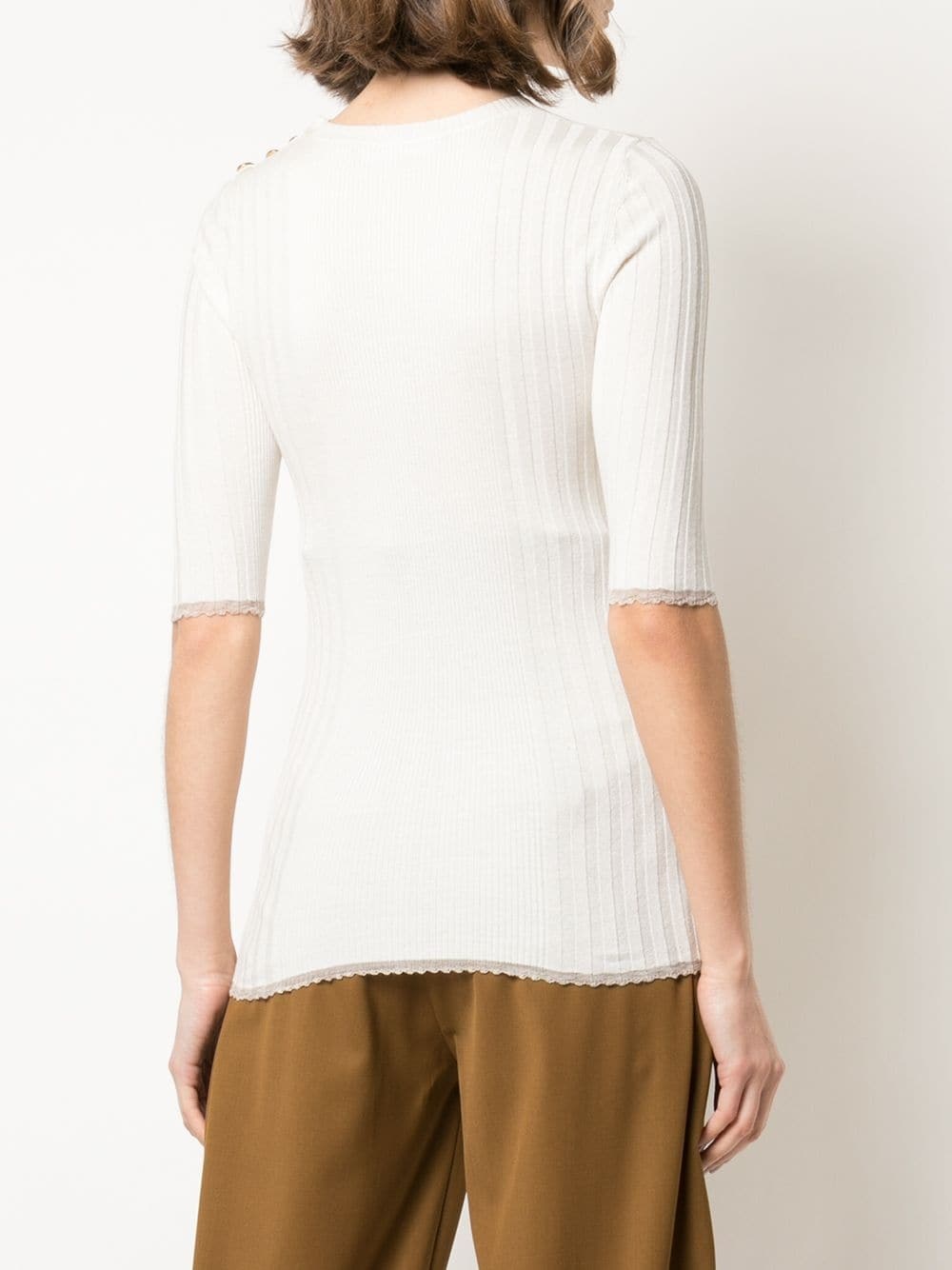 embellished ribbed knit top - 4