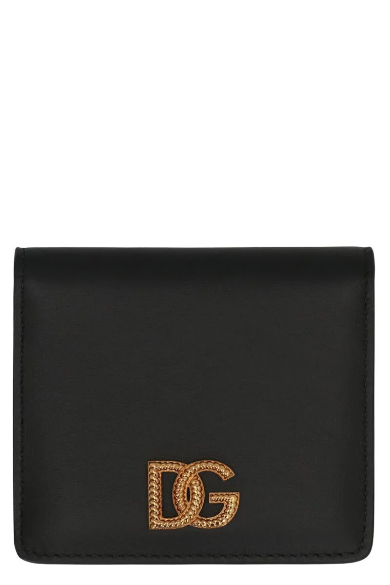 Dolce & Gabbana Calfskin Leather Wallet With Logo - 1