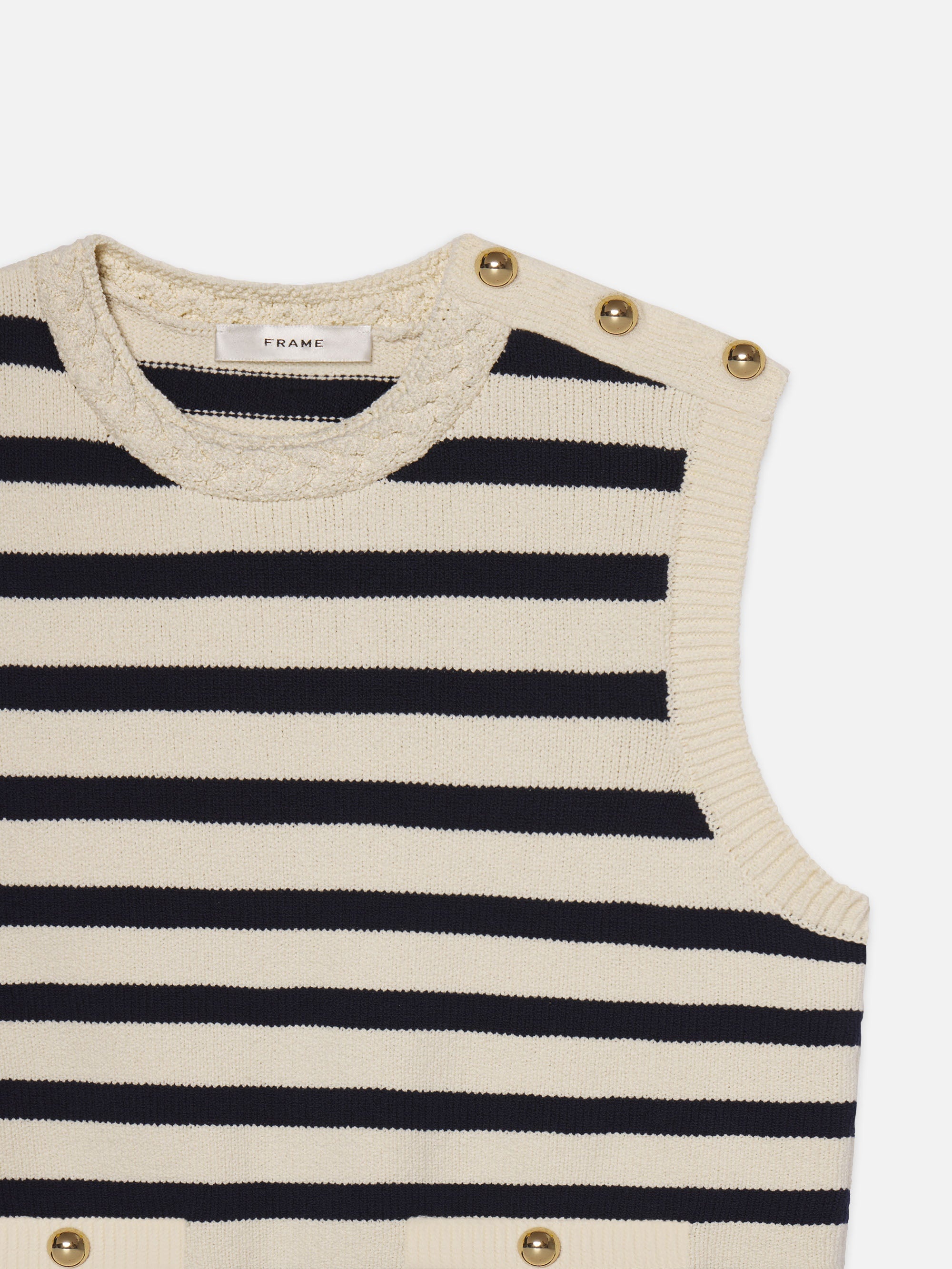 The Harbor Vest in Navy Multi - 3