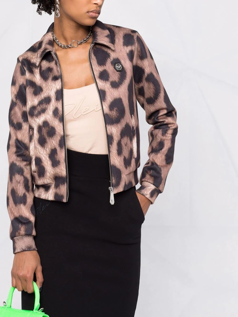 leopard-print jacket - 5