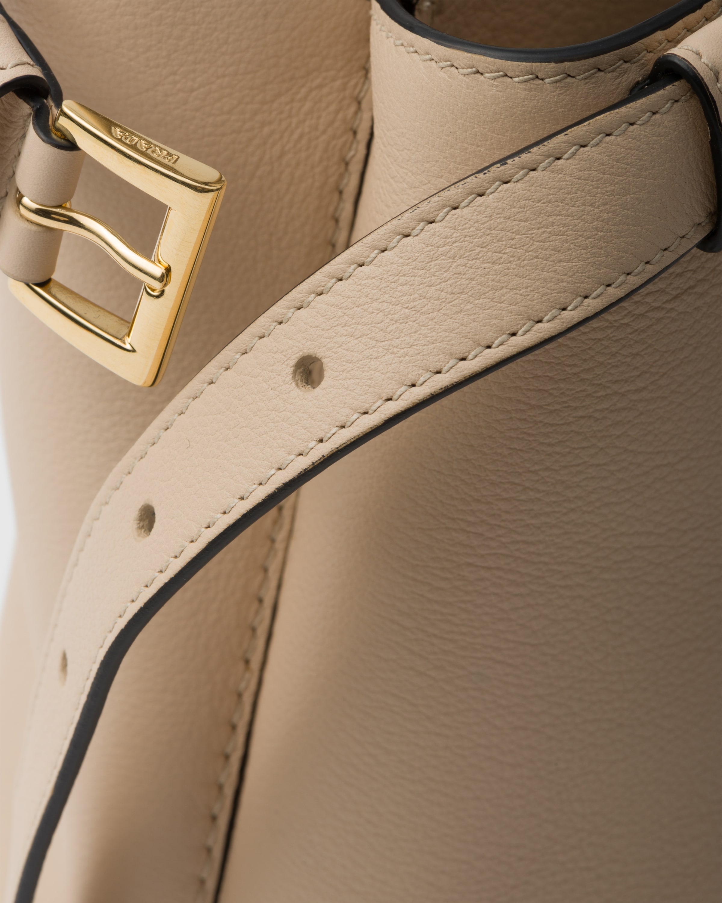 Prada Buckle small leather handbag with double belt - 5