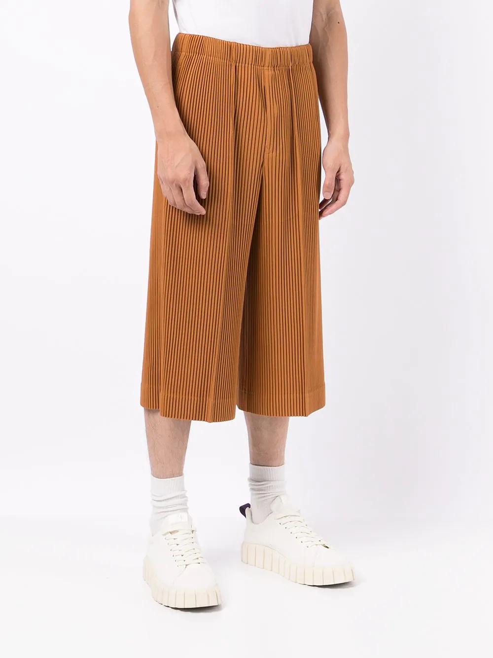 pleated cropped trousers - 3