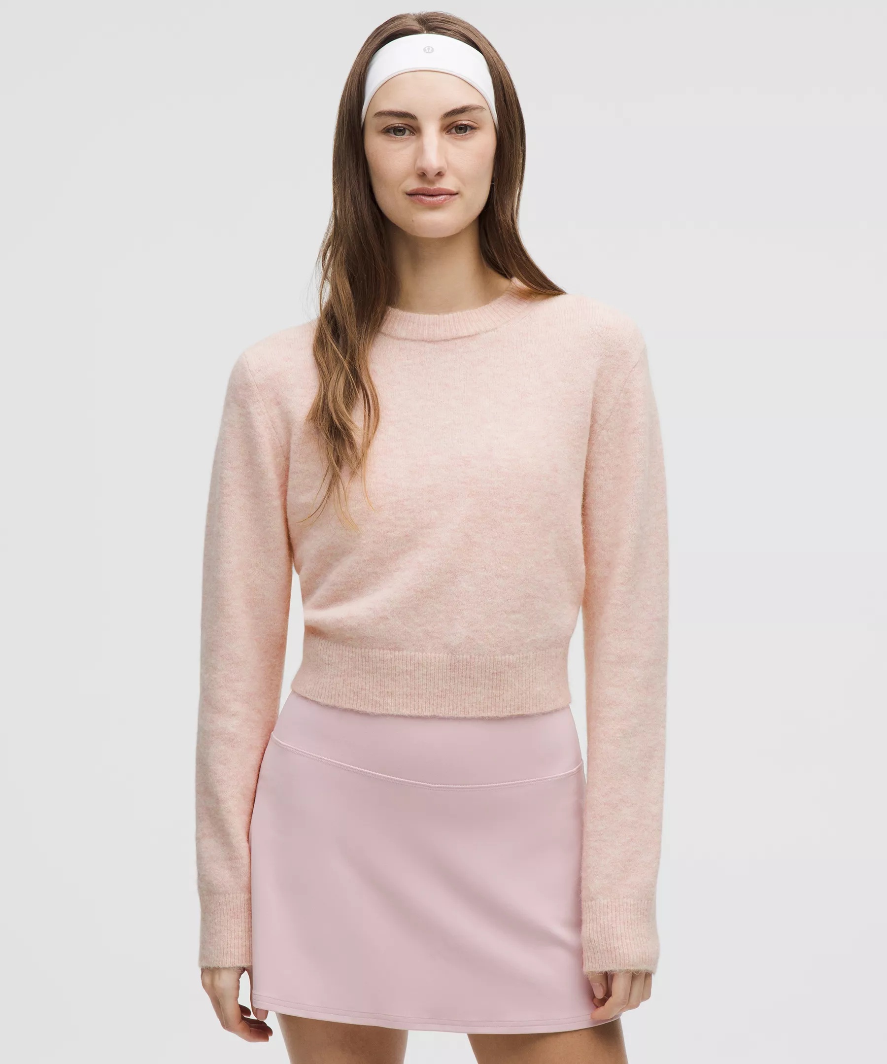 Alpaca Wool-Blend Cropped Sweater - 1