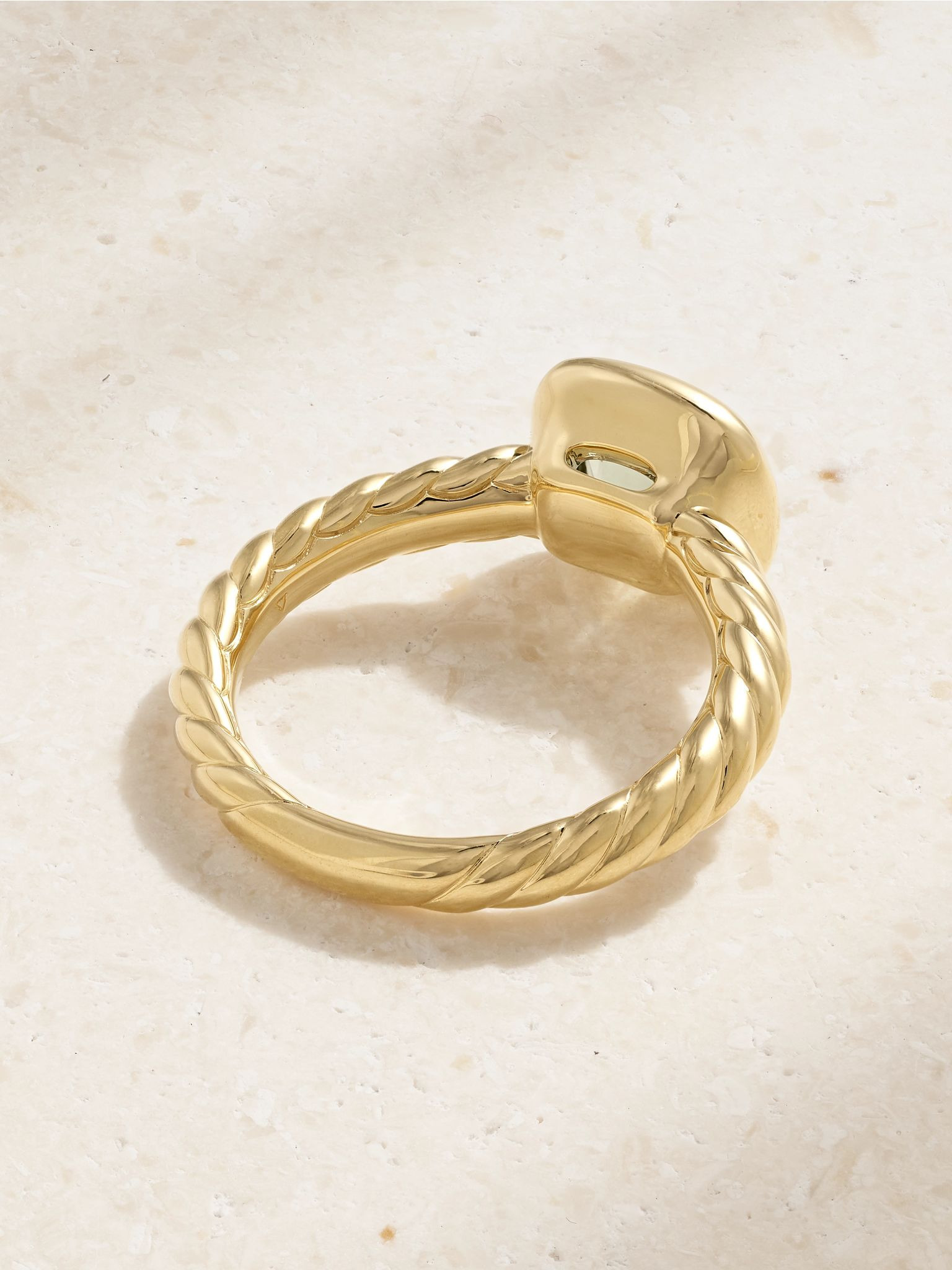 DY Mercer® 18-karat gold prasiolite ring Gold - 3