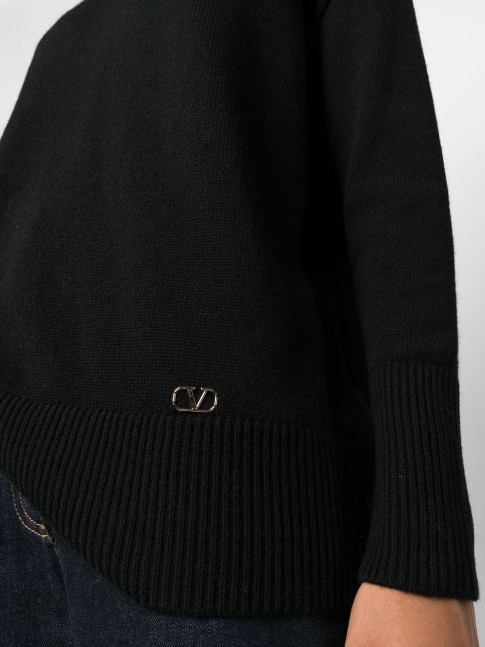 VLogo cashmere jumper - 5