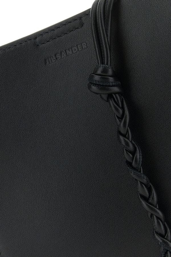 Black leather Tangle shoulder bag - 4