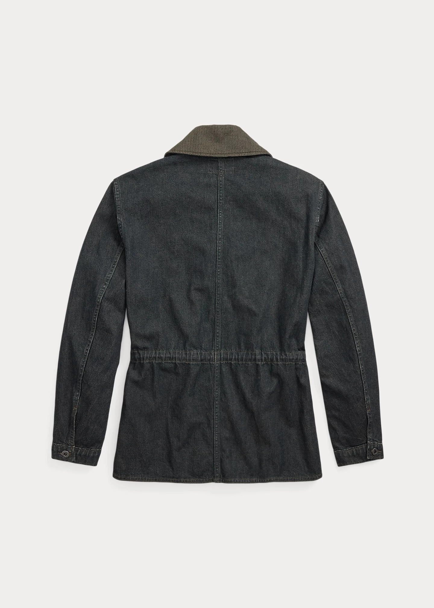 Indigo Cotton-Linen Denim Field Coat - 2