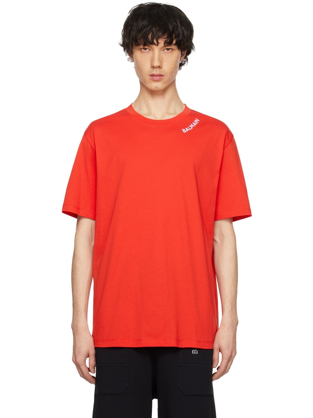 Red Embroidered T-Shirt - 1