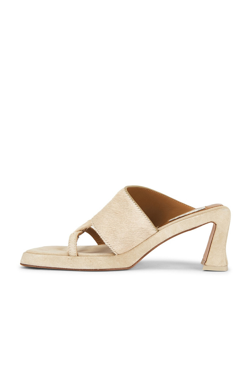 MIISTA Trisha Pony Asymmetric Thong Sandal outlook