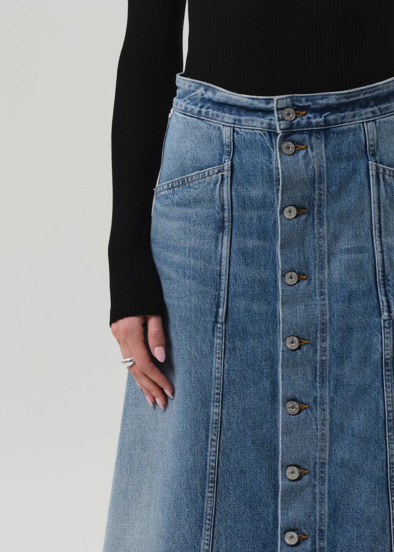 Devin A-Line Skirt In Asti 6