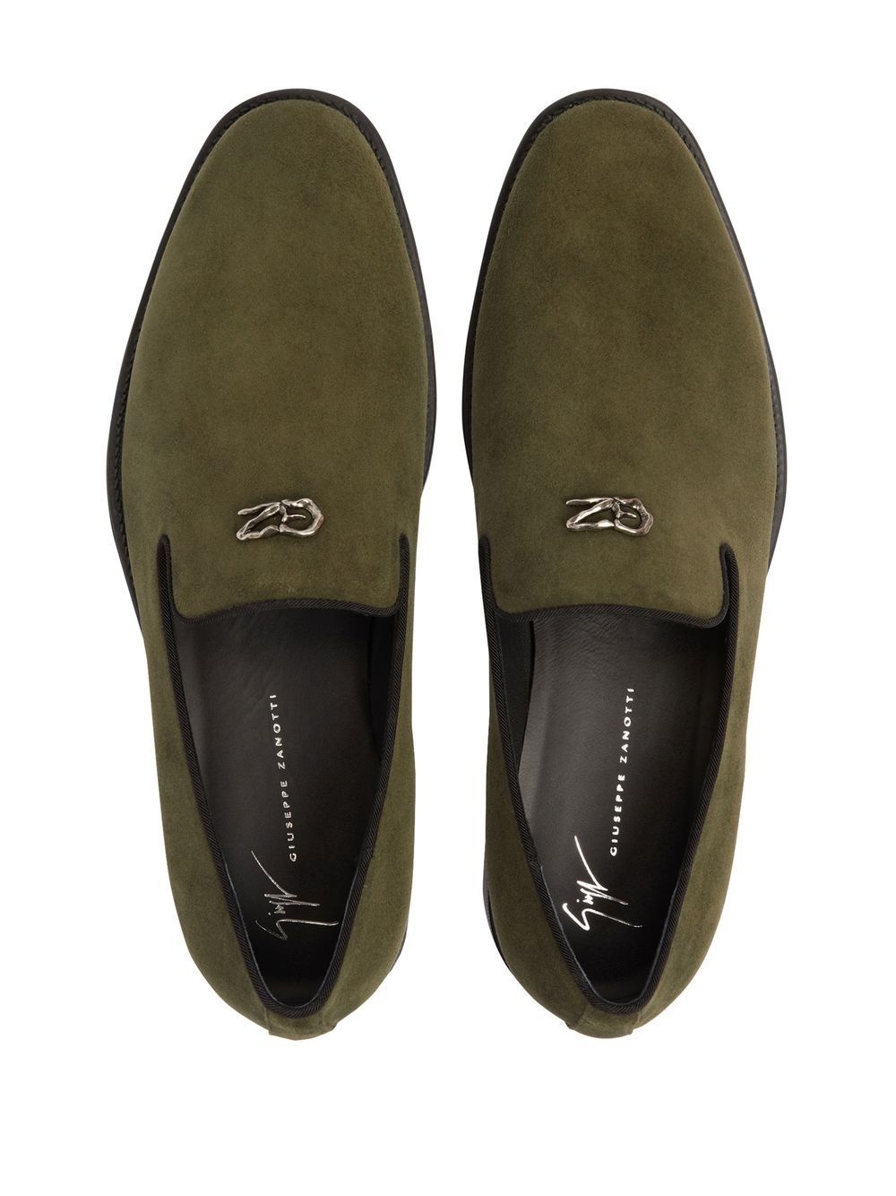 Imrham logo-plaque suede loafers - 4