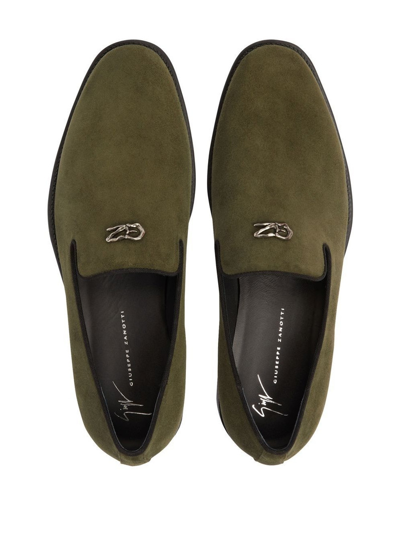Imrham logo-plaque suede loafers 4