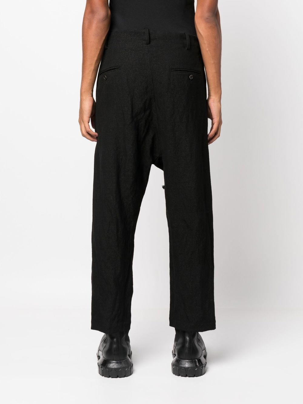 cropped wool trousers - 4