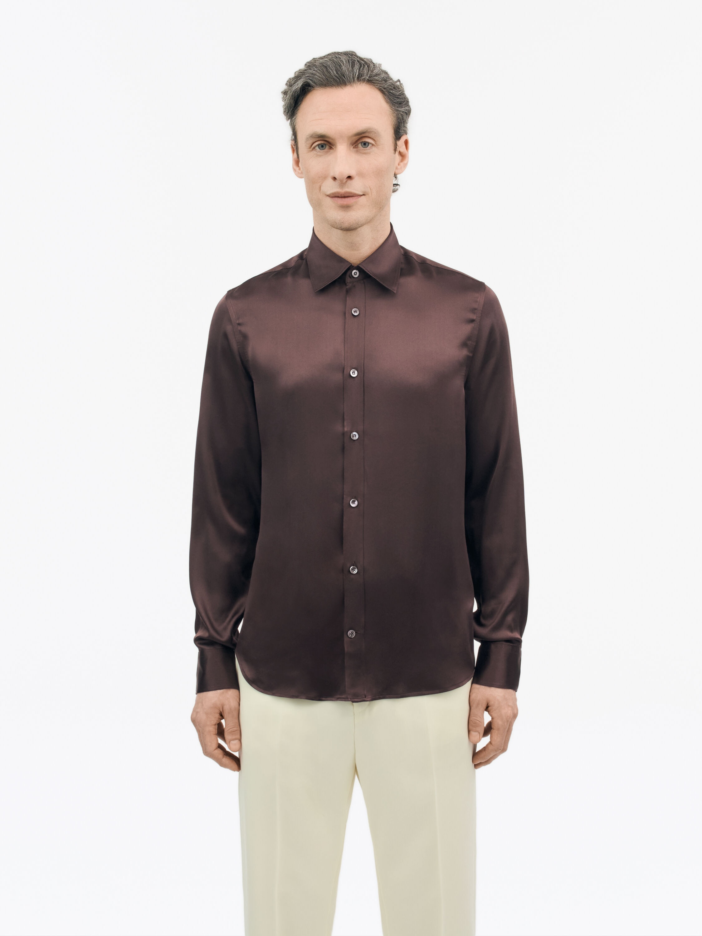 Lowan Regular-Fit Silk Shirt - 3