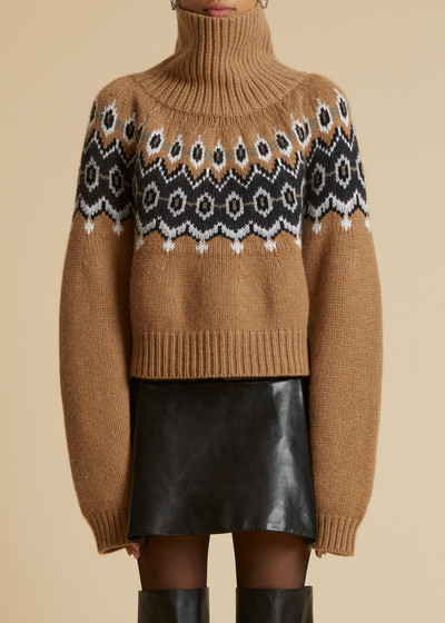 KHAITE The Amaris Sweater in Camel Multi outlook