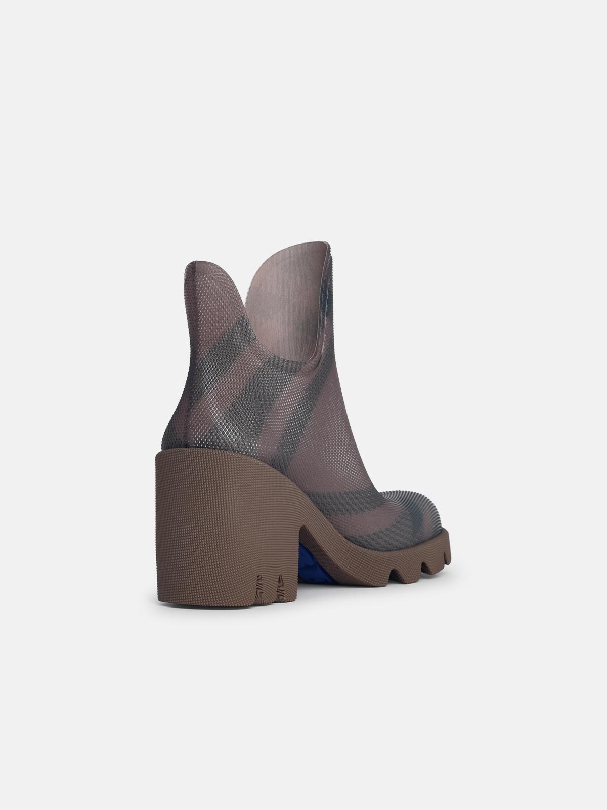 'MARSH' BEIGE RUBBER ANKLE BOOTS - 3