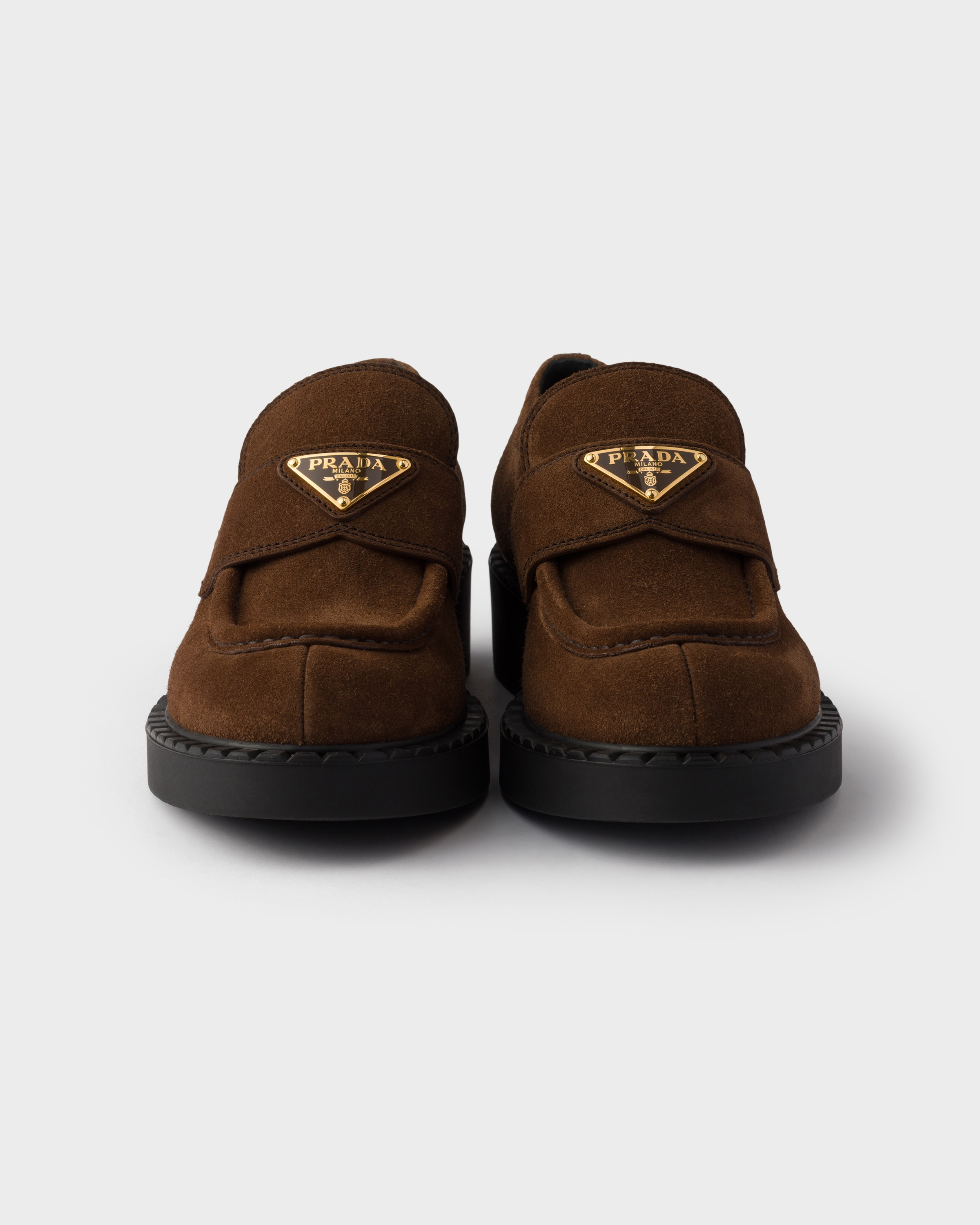 Chocolate suede loafers - 6
