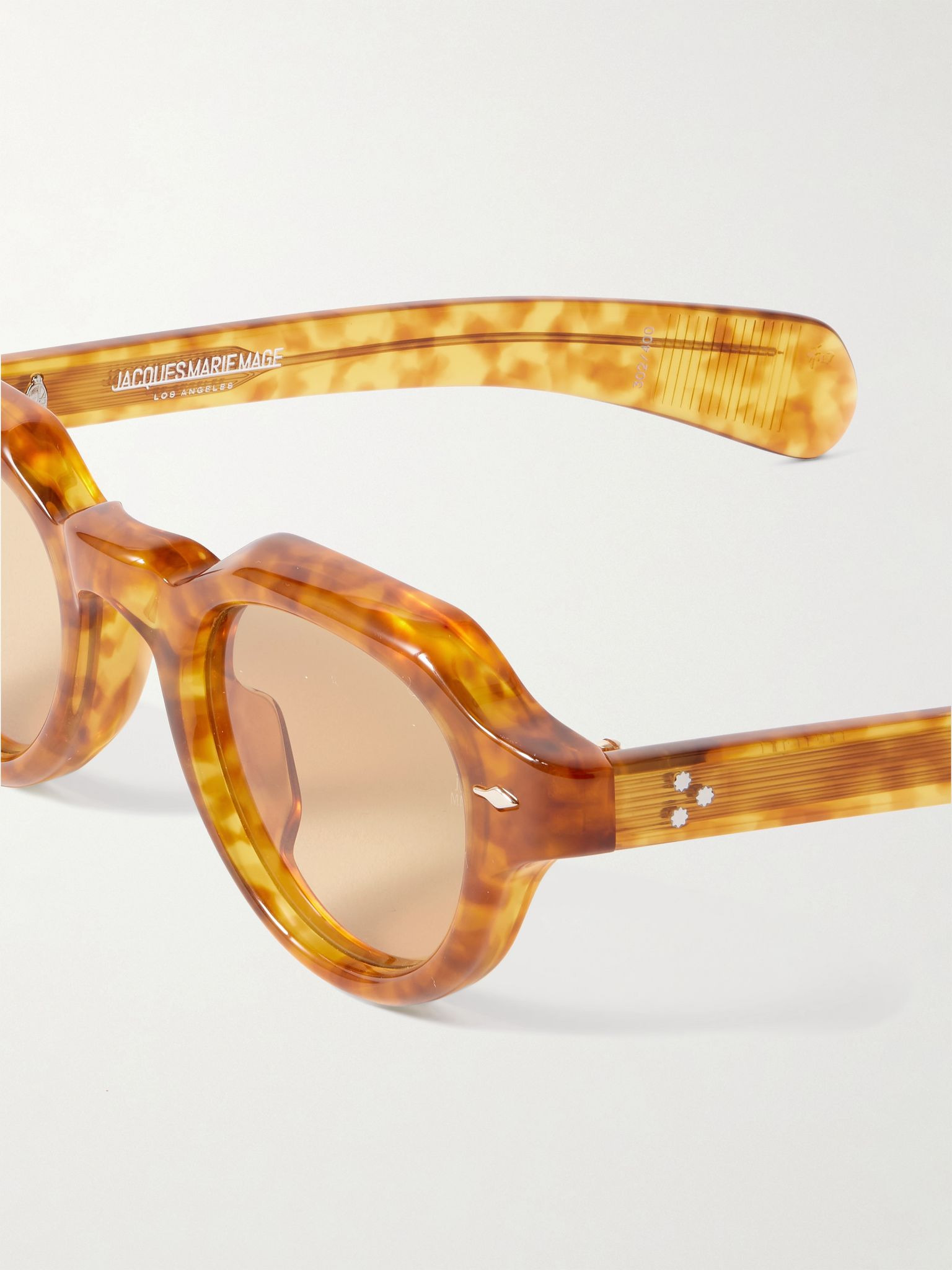 Kellerman Round-Frame Tortoiseshell Acetate Sunglasses Brown - 3