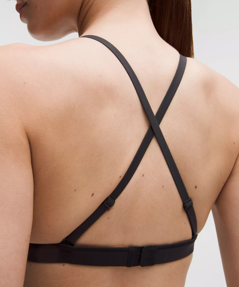 Wundermost Ultra-Soft Nulu Spaghetti-Strap Triangle Bralette *A/B Cup 6