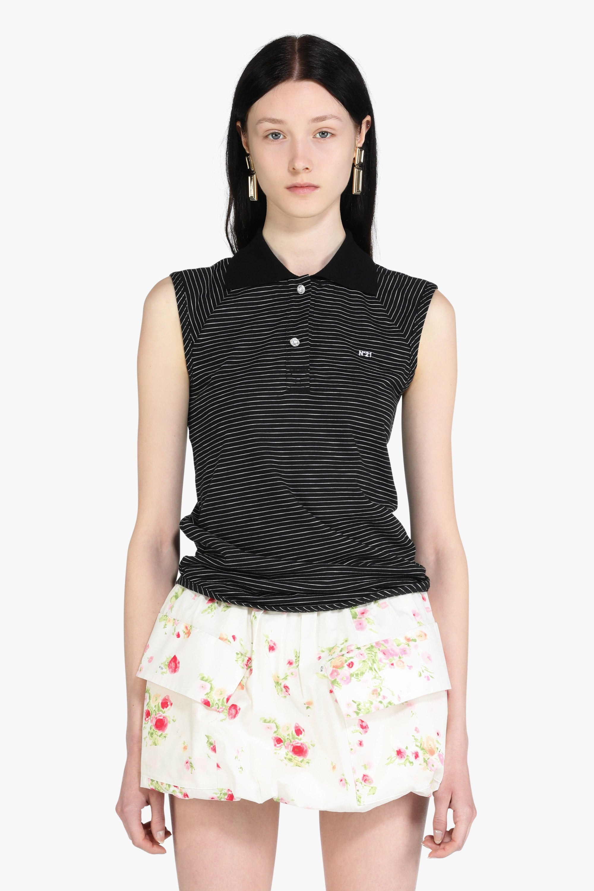 STRIPED POLO T-SHIRT - 1