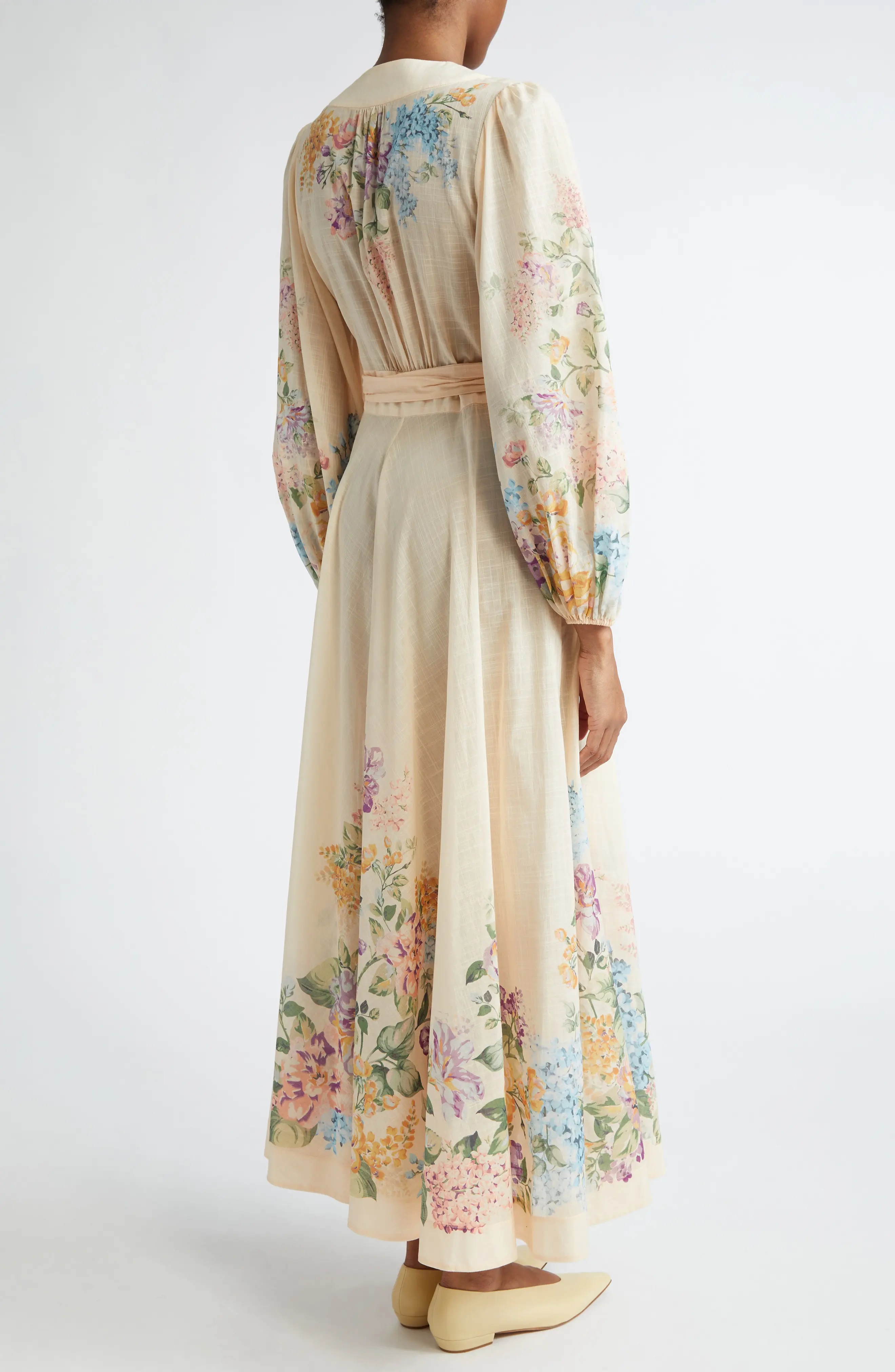 Halliday Floral Long Sleeve Wrap Dress - 2