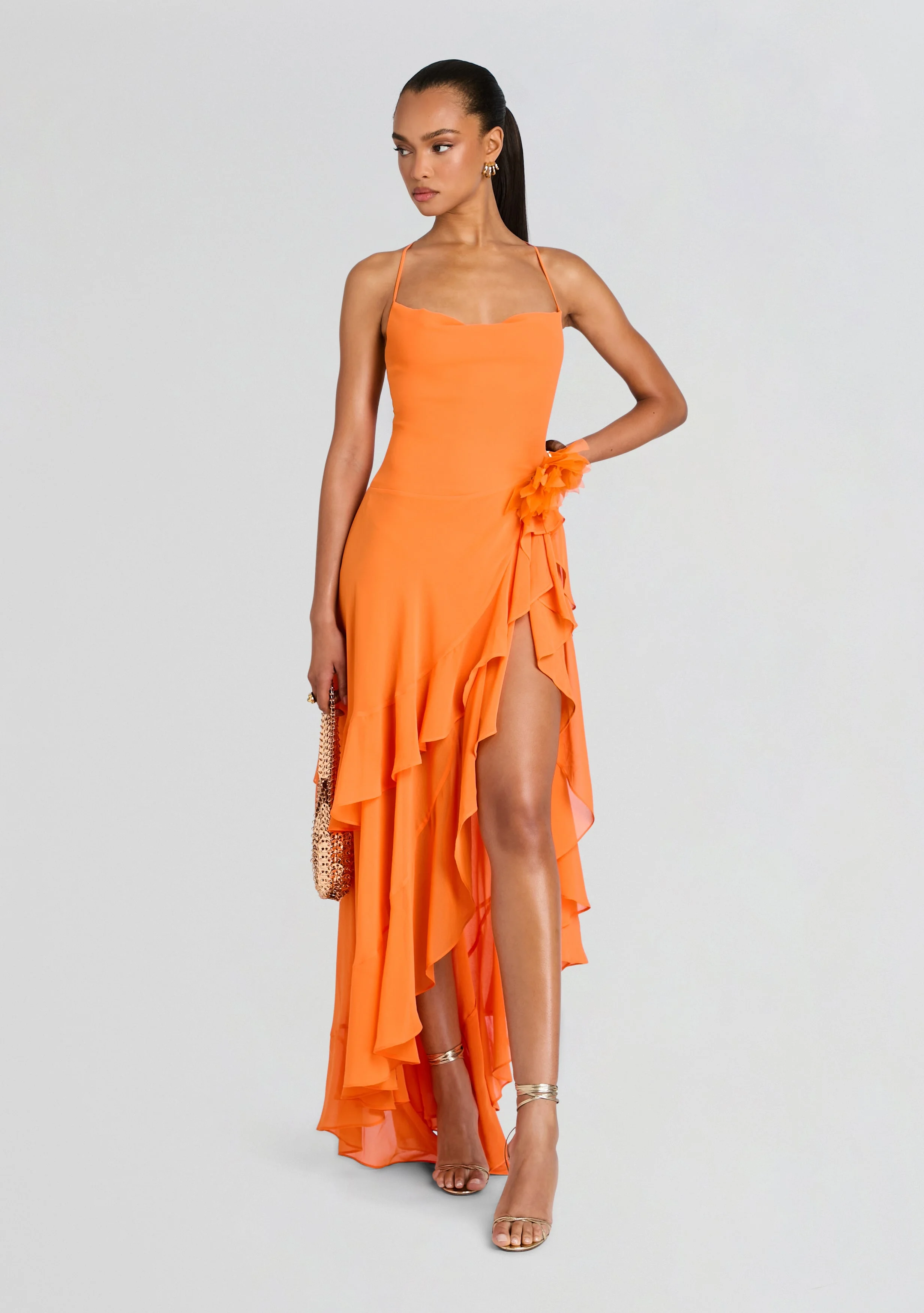 SAMARA SILK CHIFFON DRESS - 1