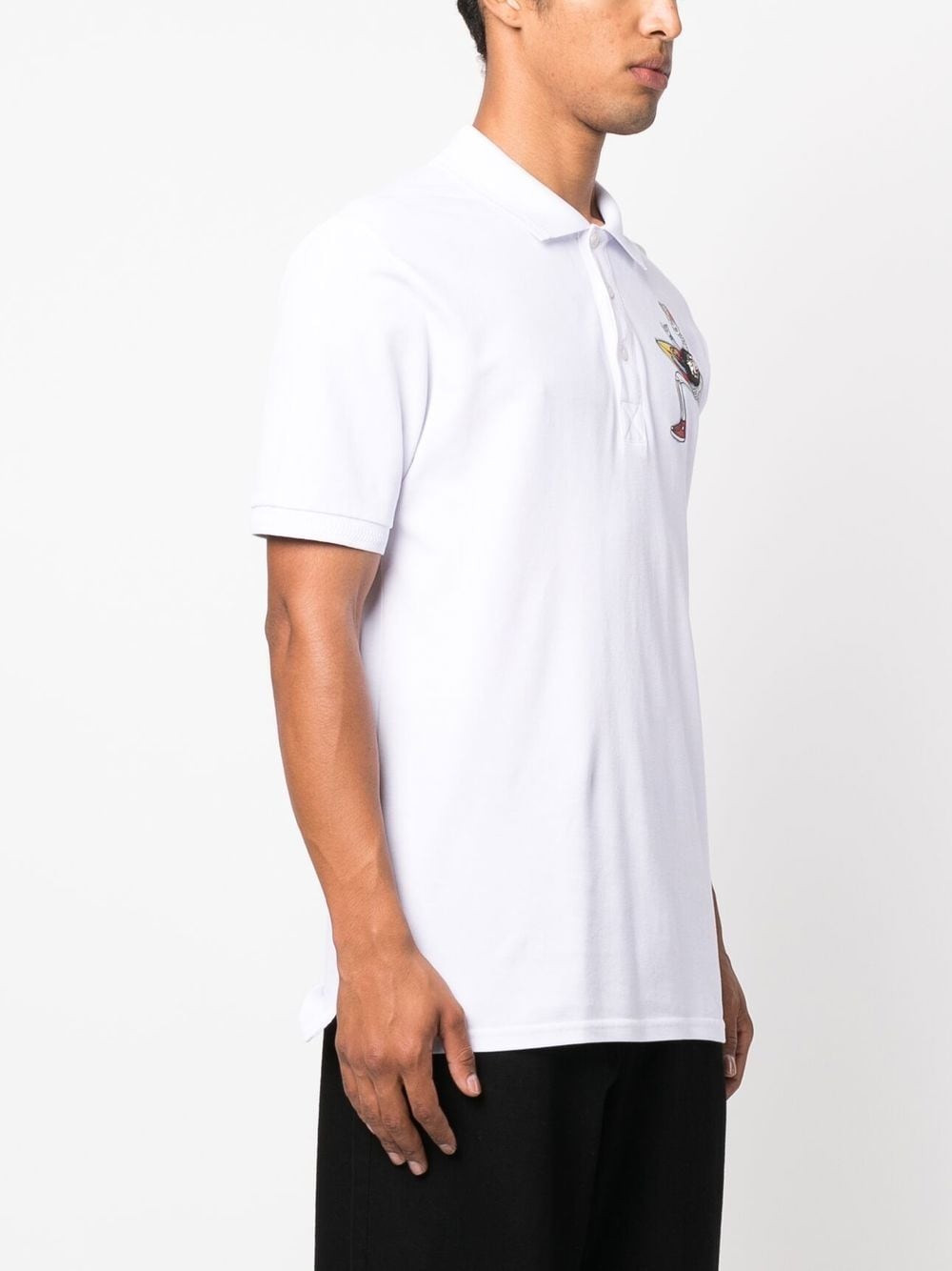 graphic-print polo shirt - 3