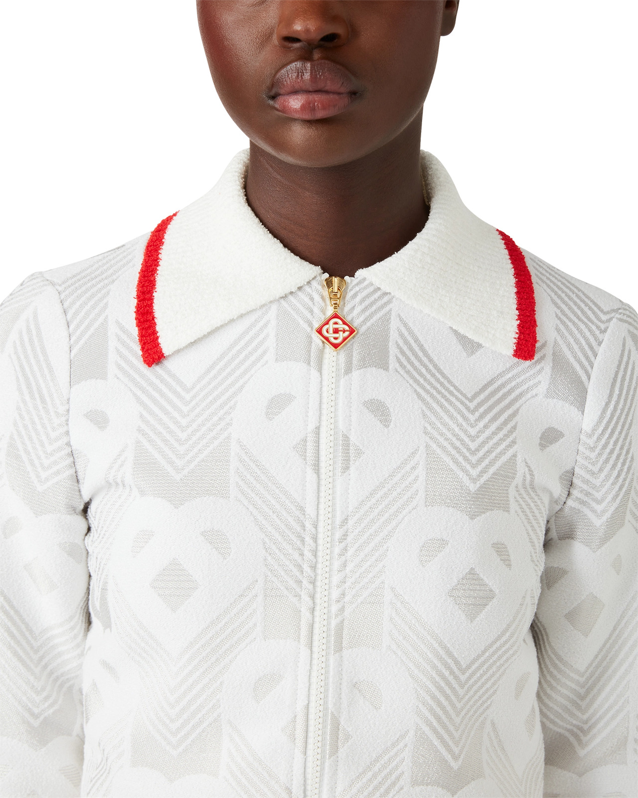 Gradient Heart Monogram Towelling Jacket | Casablanca Paris - 5