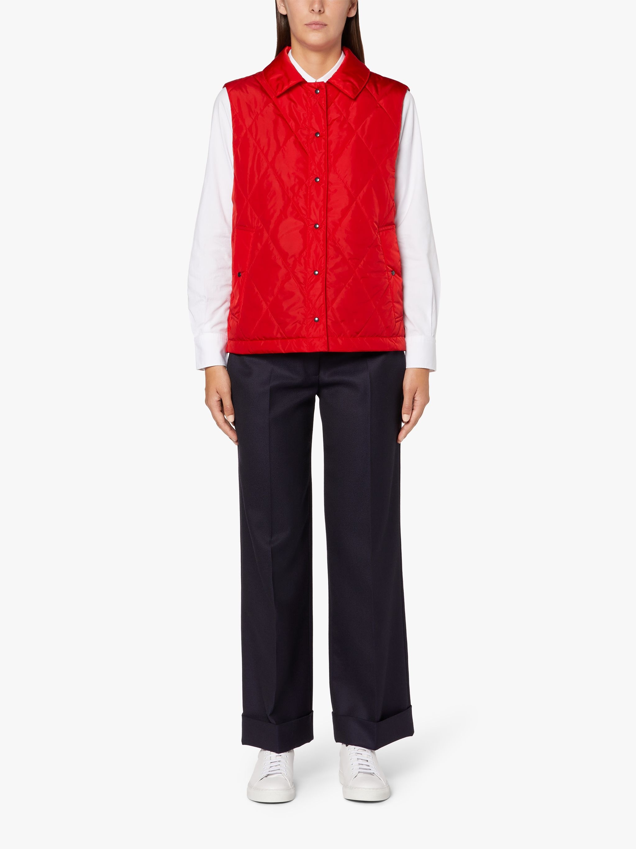 ANNABEL RED NYLON LINER VEST | LQV-005 - 3