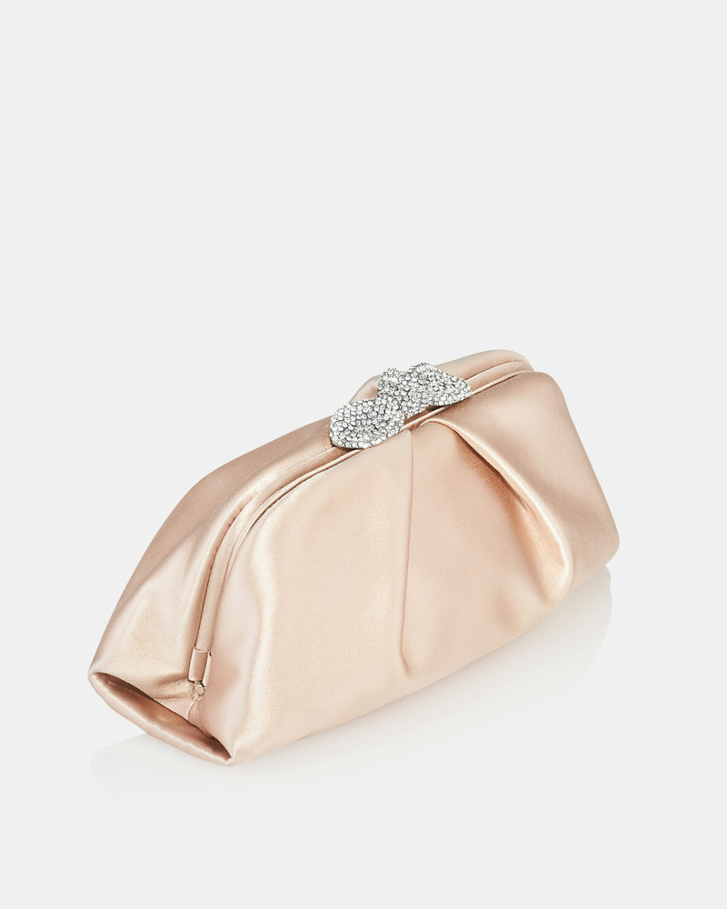 AQUAZZURA Very Bow Tie Crystal Clutch outlook