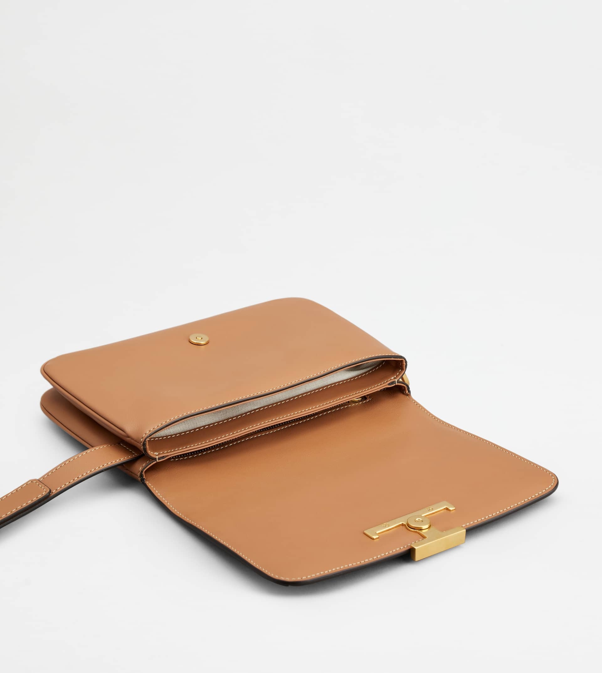 T TIMELESS BELT BAG IN CORD AND LEATHER MINI - BEIGE, OFF WHITE - 3