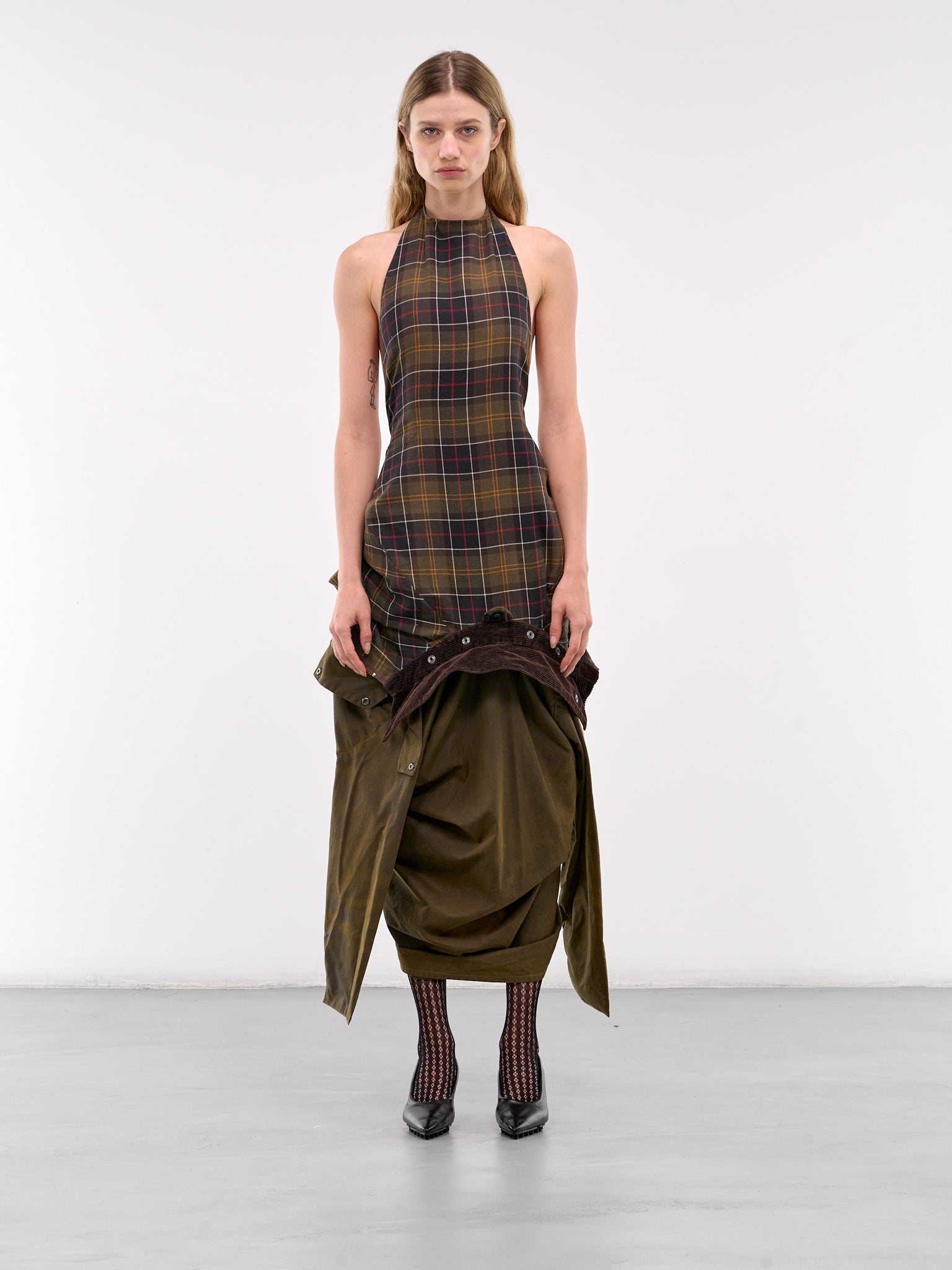 Inside-Out Waxed Jacket Dress - 1