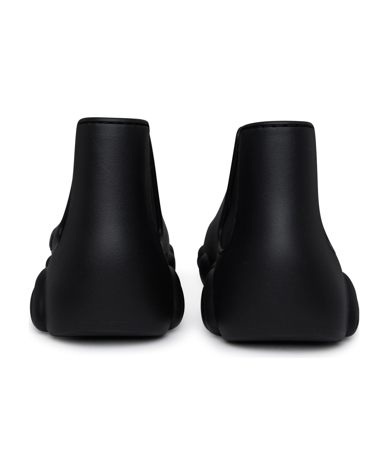 Black Rubber Ankle Boots - 4