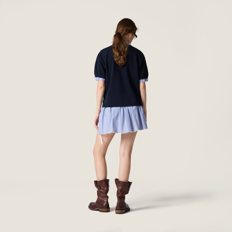 Cotton piqué polo shirt 3