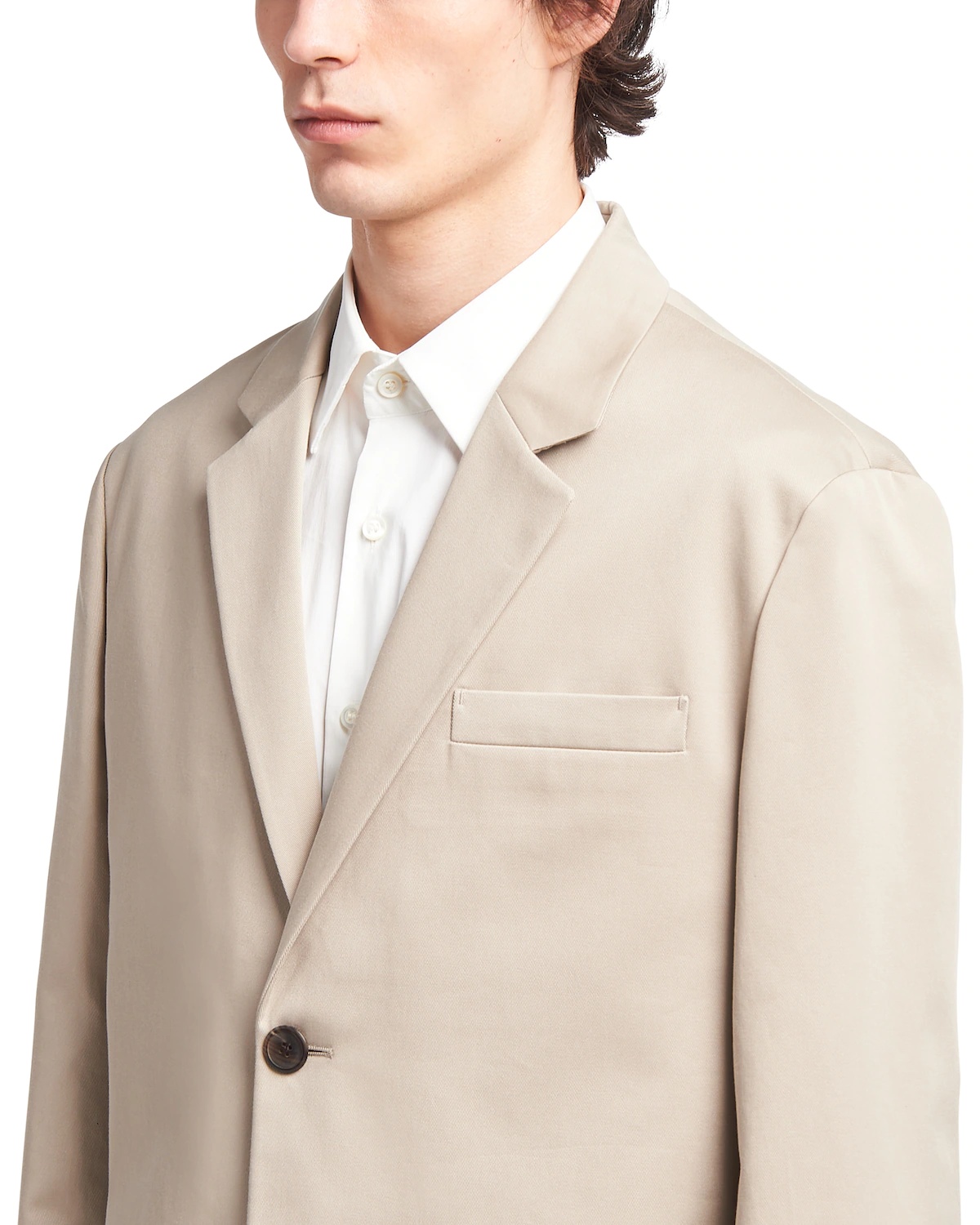 Single-breasted cotton jacket - 5