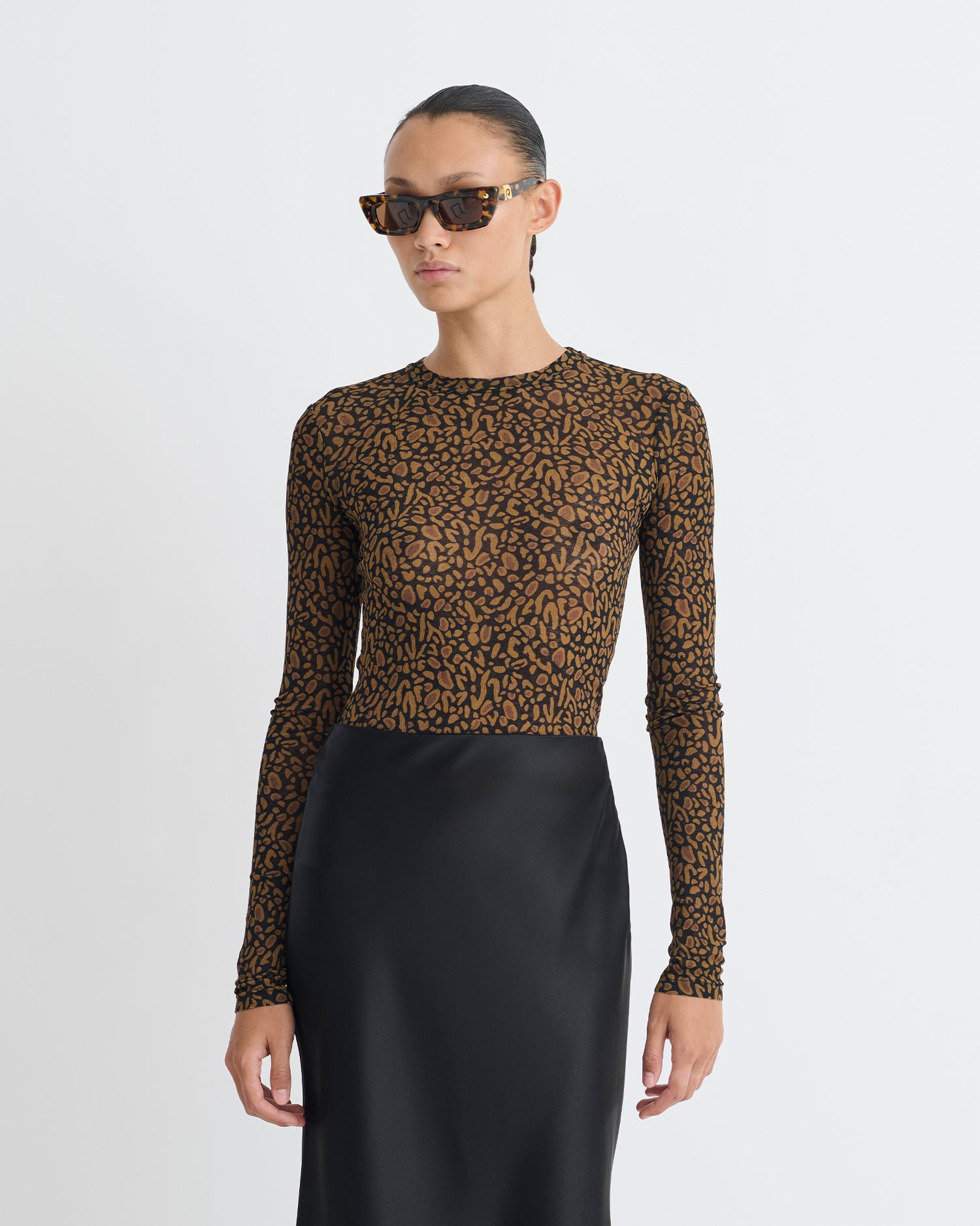 Mesh-Jersey Top - 4