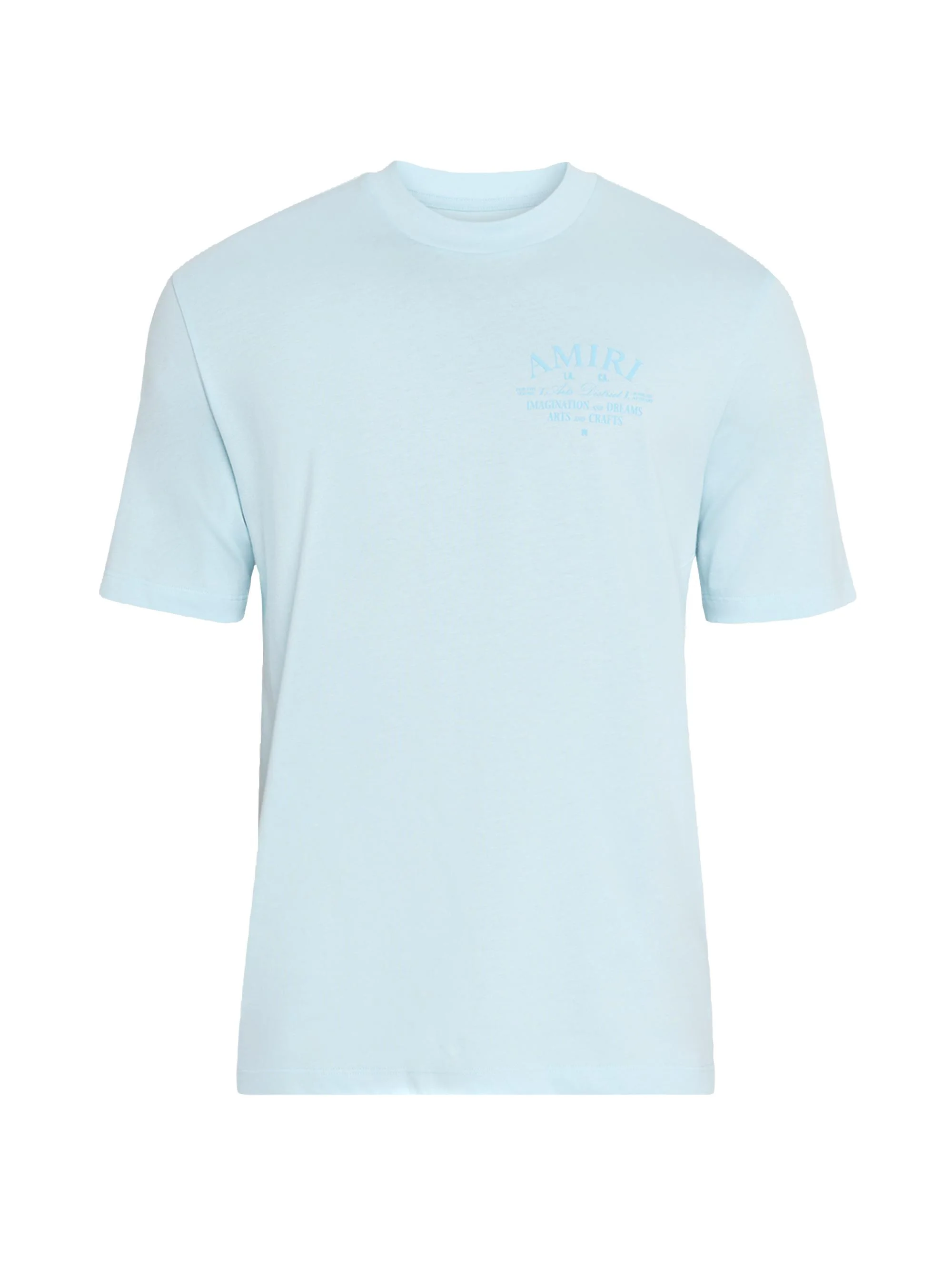 Men's Arts Logo Graphic Cotton T-Shirt - Light Blue - 1