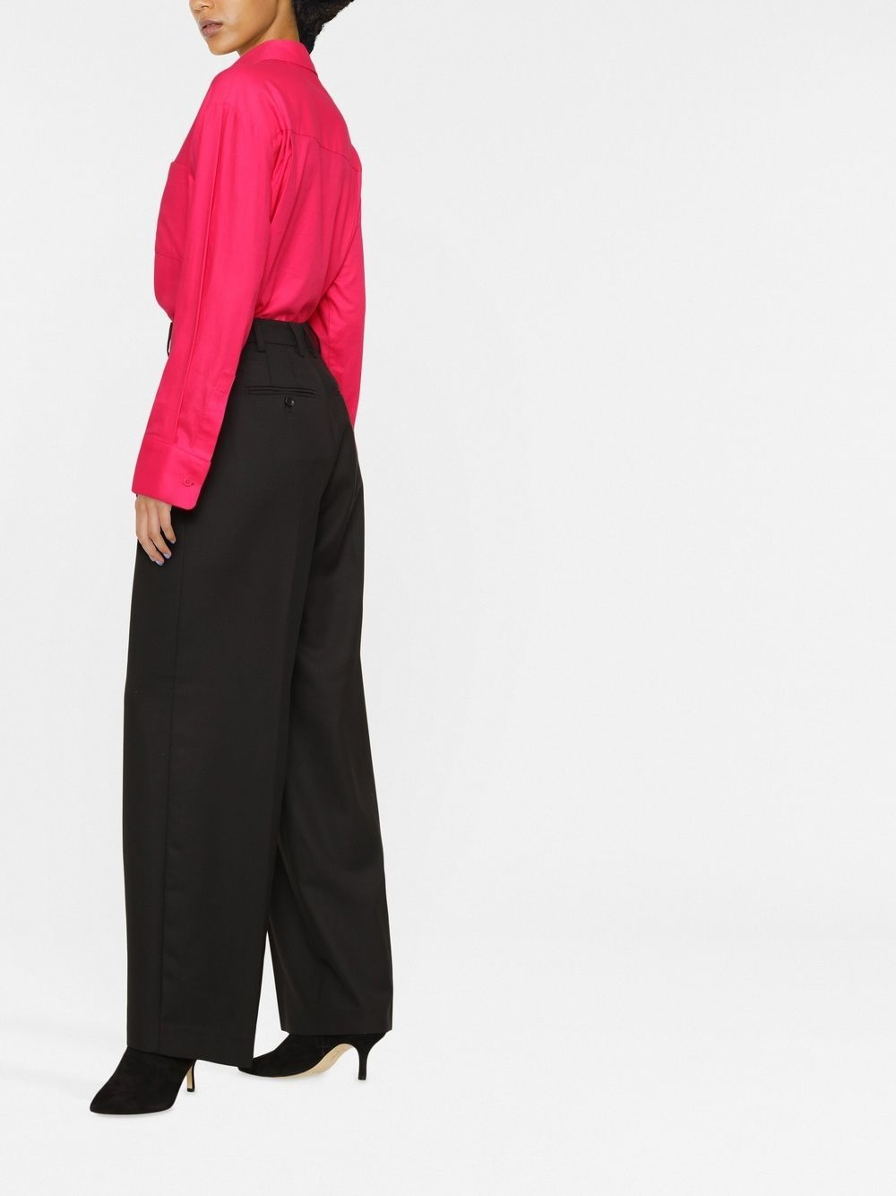 Darcey wool palazzo trousers - 3